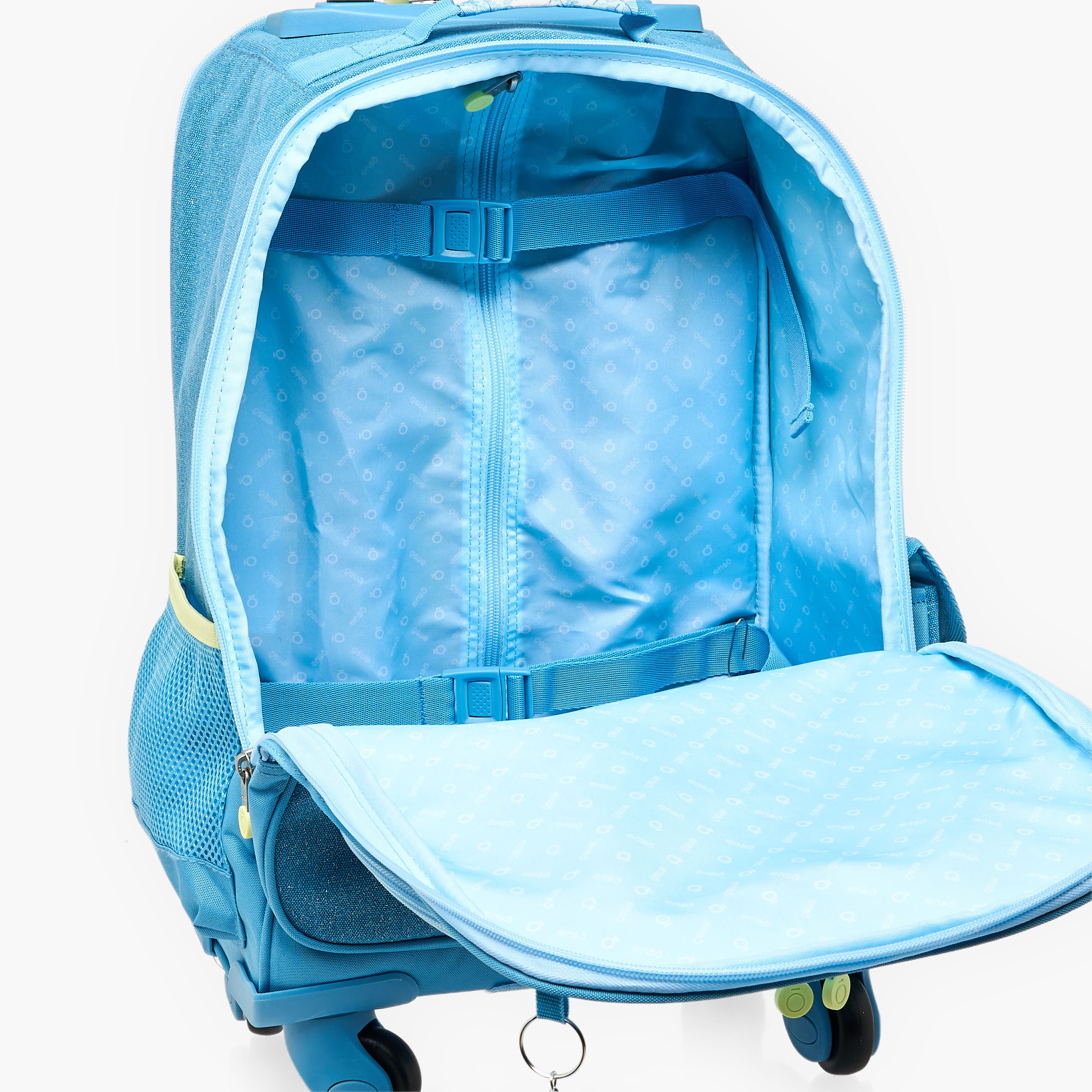 Enso Floral Print Trolley Backpack for Girls 8-13 Years with Retractable Handle - 17 inches-school-bagsandbackpacks-trolleybags-image-7