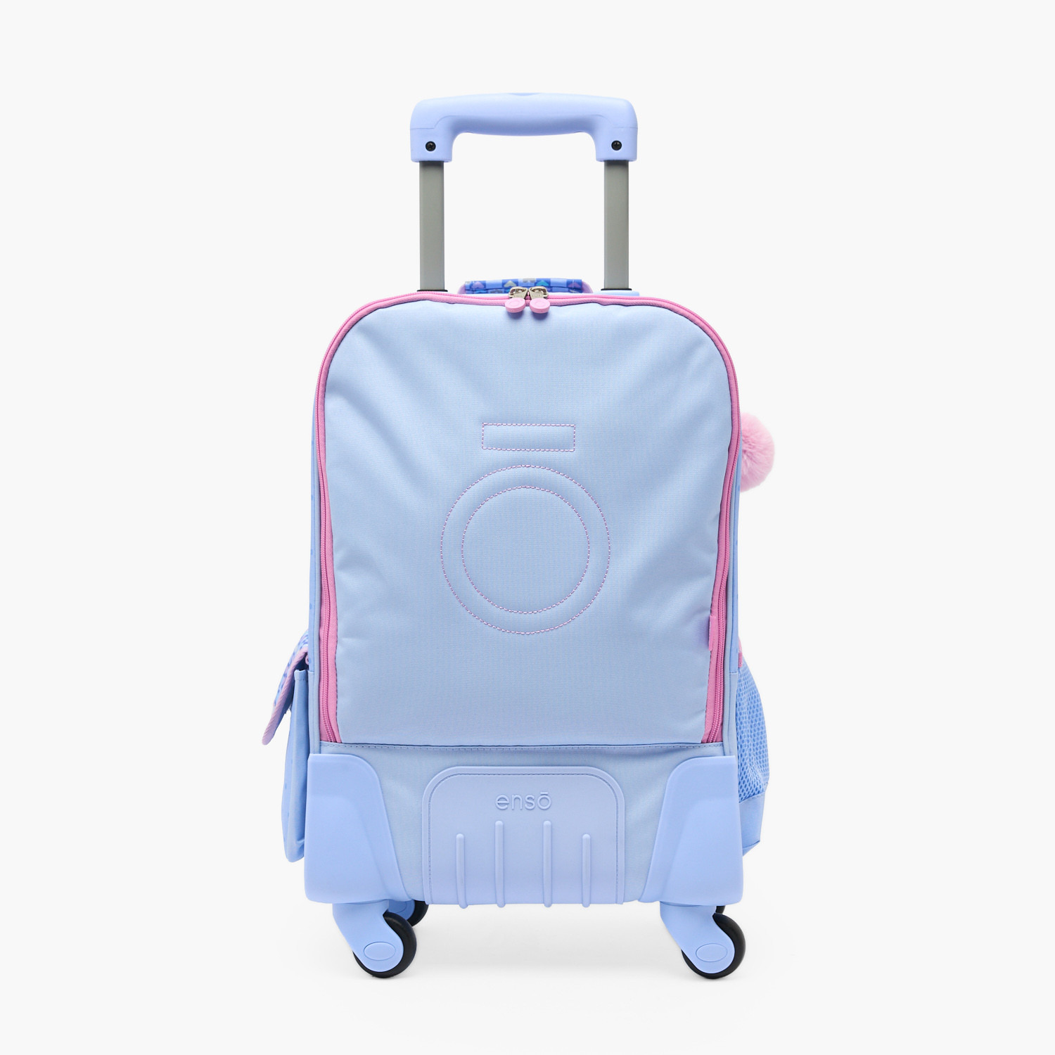 Enso Heart Print Trolley Backpack for Girls 8-13 Years with Pom-Pom Accent - 17 inches-school-bagsandbackpacks-trolleybags-image-10