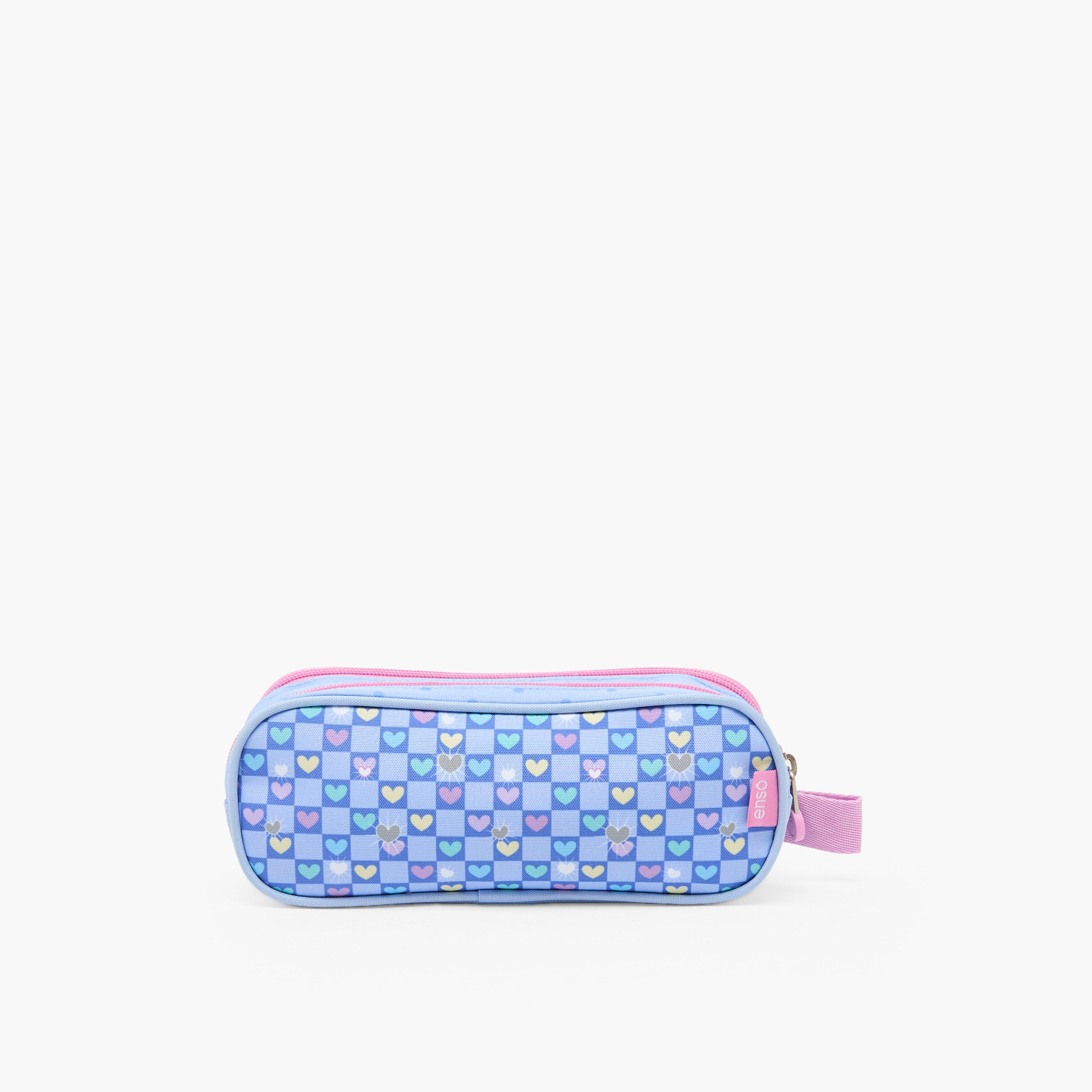 Enso Heart Print Pencil Pouch with 2 Compartments-school-stationery-pencilcases-image-3