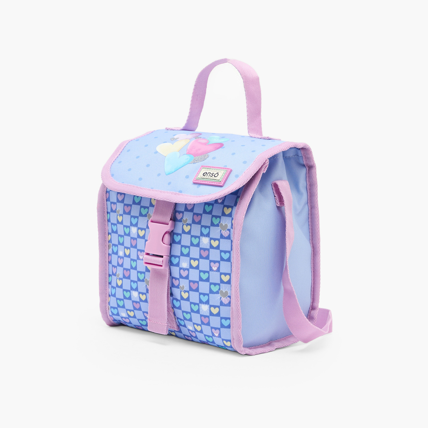 شنطة غداء بطبعة قلب للبنات من 8 إلى 13 سنة مع تصميم معزول من إنسو-school-lunchessentials-lunchbags-image-2