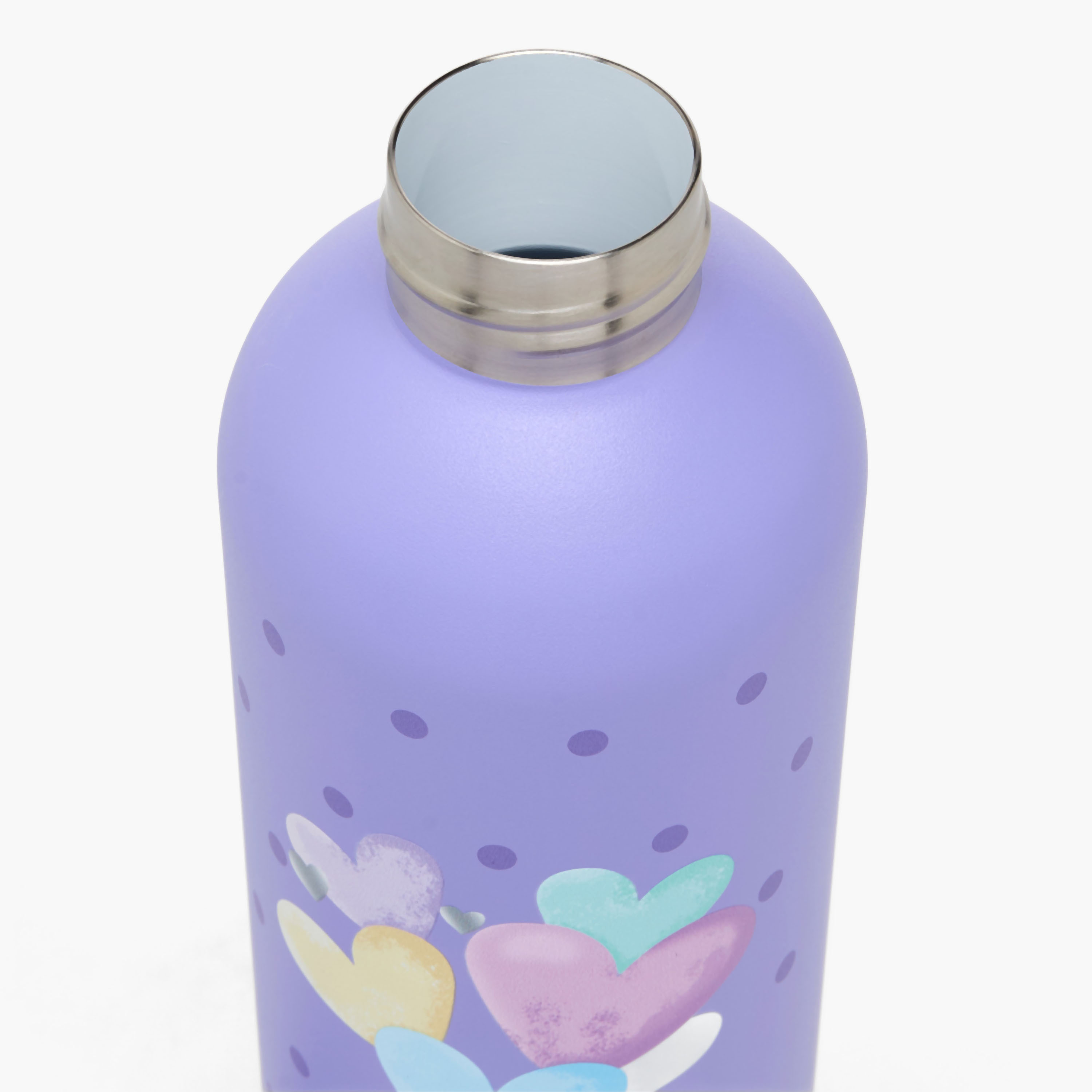 Enso Heart Print Stainless Steel Water Bottle with Handle - 750 ml-school-waterbottles-image-5