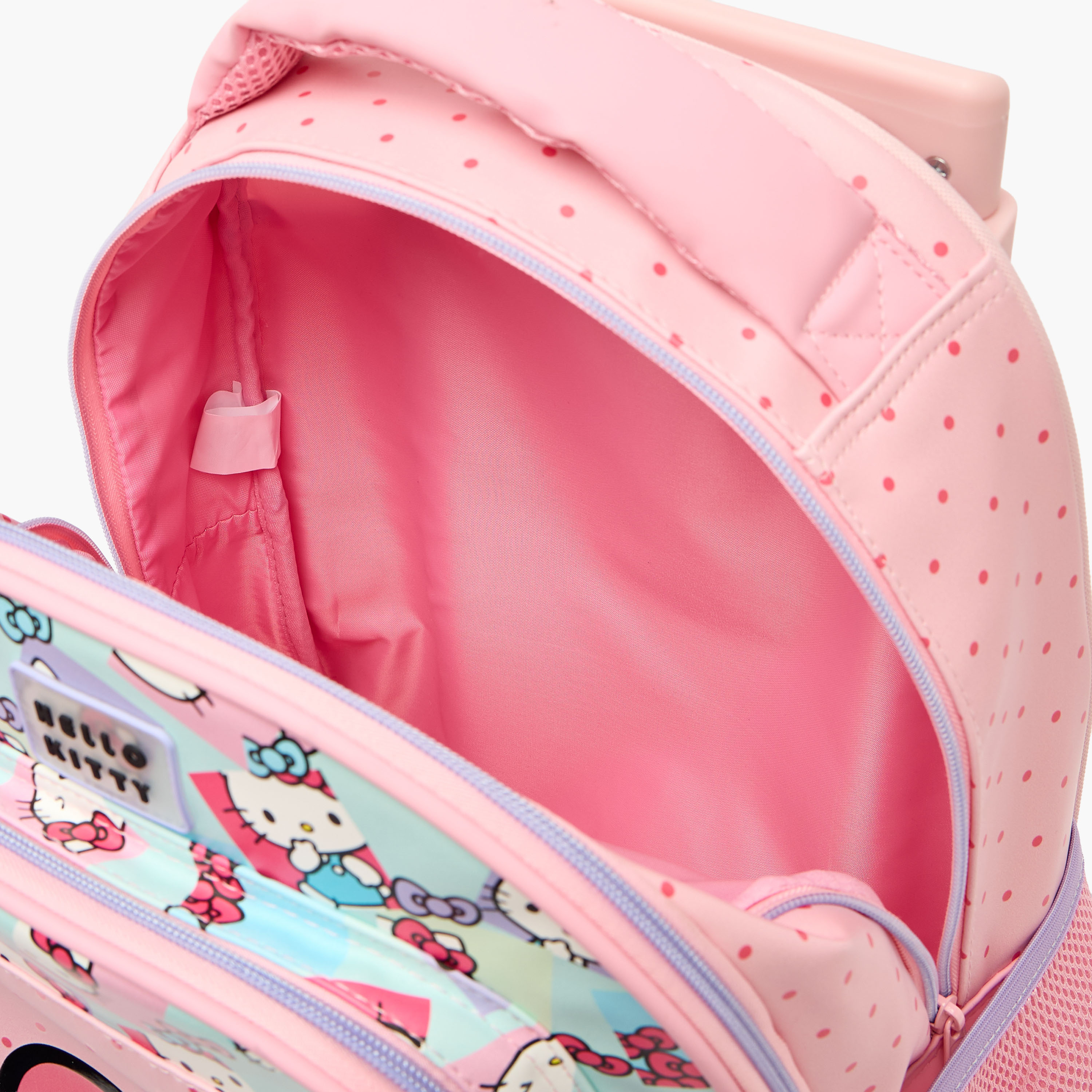 شنطة ظهر ترولي بطبعات هالو كيتي ومقبض قابل للسحب للبنات 8-13 سنوات - 18 بوصة-school-bagsandbackpacks-trolleybags-image-7