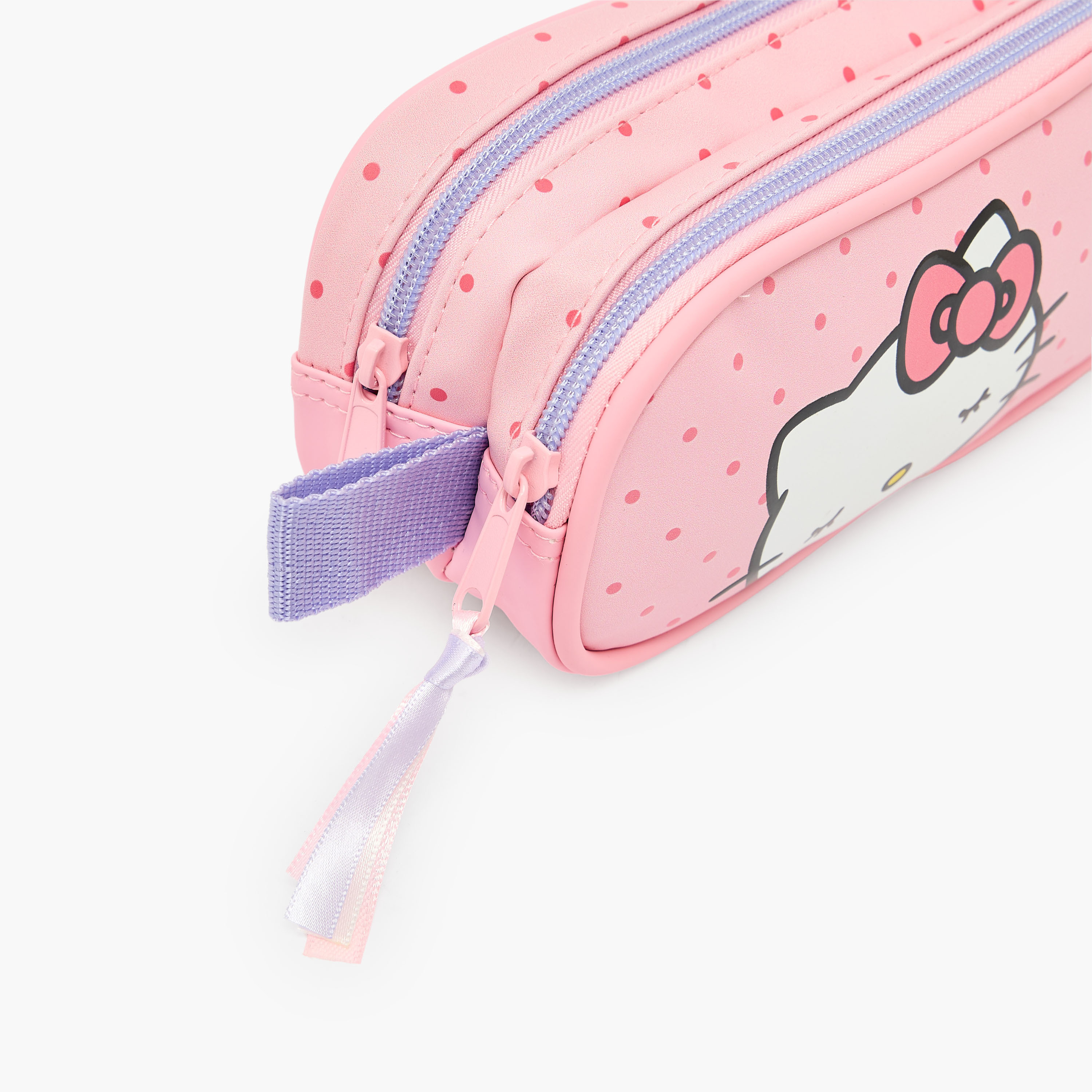 مقلمة بطبعة هيلو كيتي بقسمين-school-stationery-pencilcases-image-5