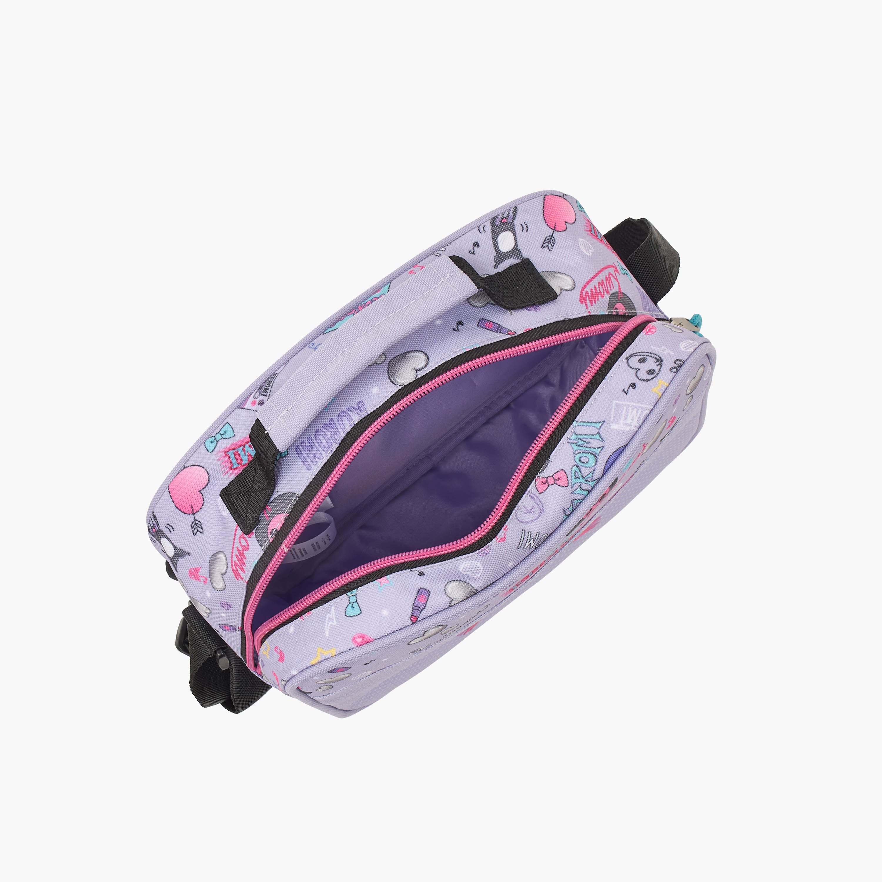 شنطة غداء بحزام قابل للتعديل بطبعات كورومي للبنات من 5-8 سنوات من سانريو-school-lunchessentials-lunchbags-image-8