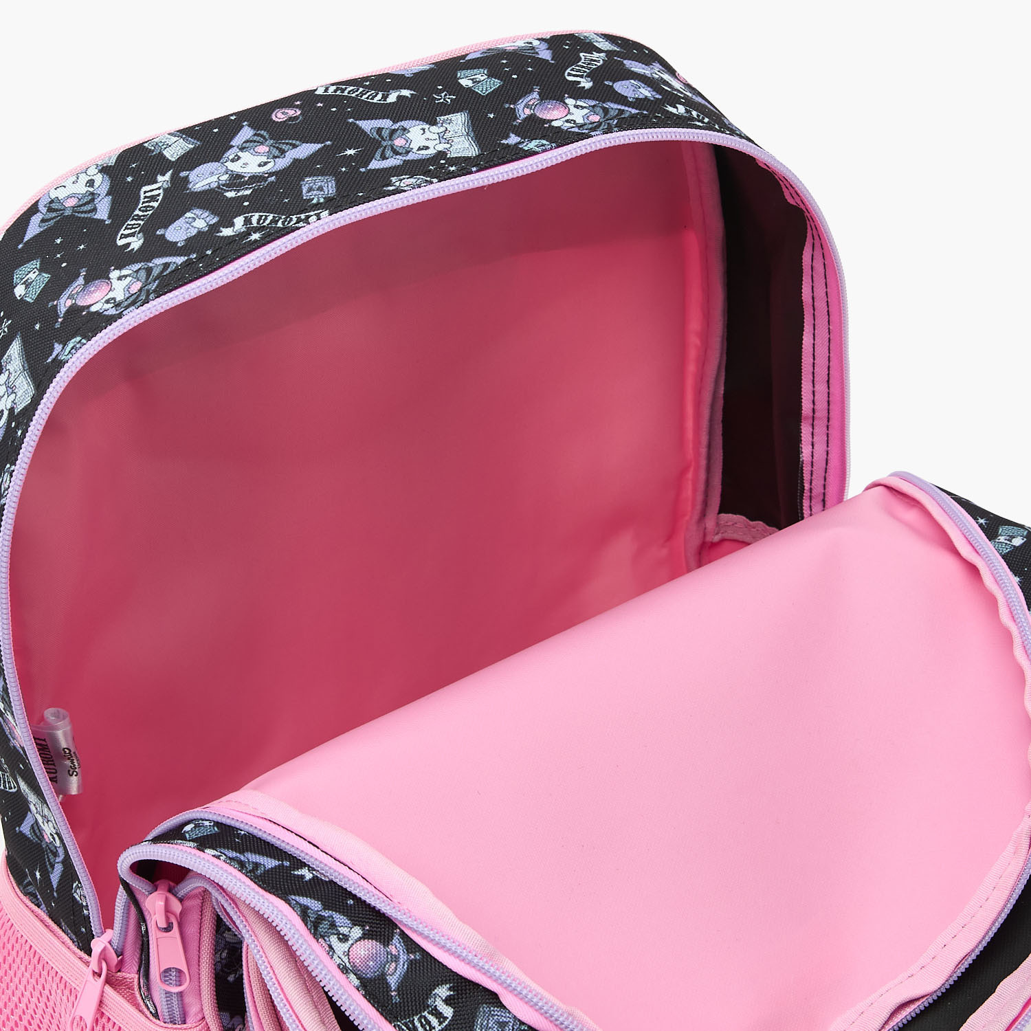 Sanrio Kuromi Print Backpack for Girls 5-8 Years with Adjustable Shoulder Straps - 16 inches-school-bagsandbackpacks-backpacks-image-6