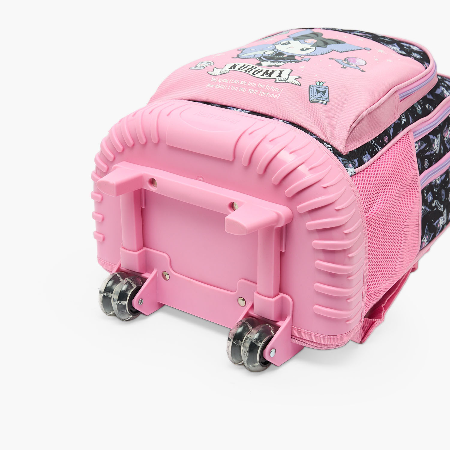 Sanrio Kuromi Print Trolley Bag for Girls 5-8 Years with Water Bottle Pocket - 18 inches-school-bagsandbackpacks-trolleybags-image-10