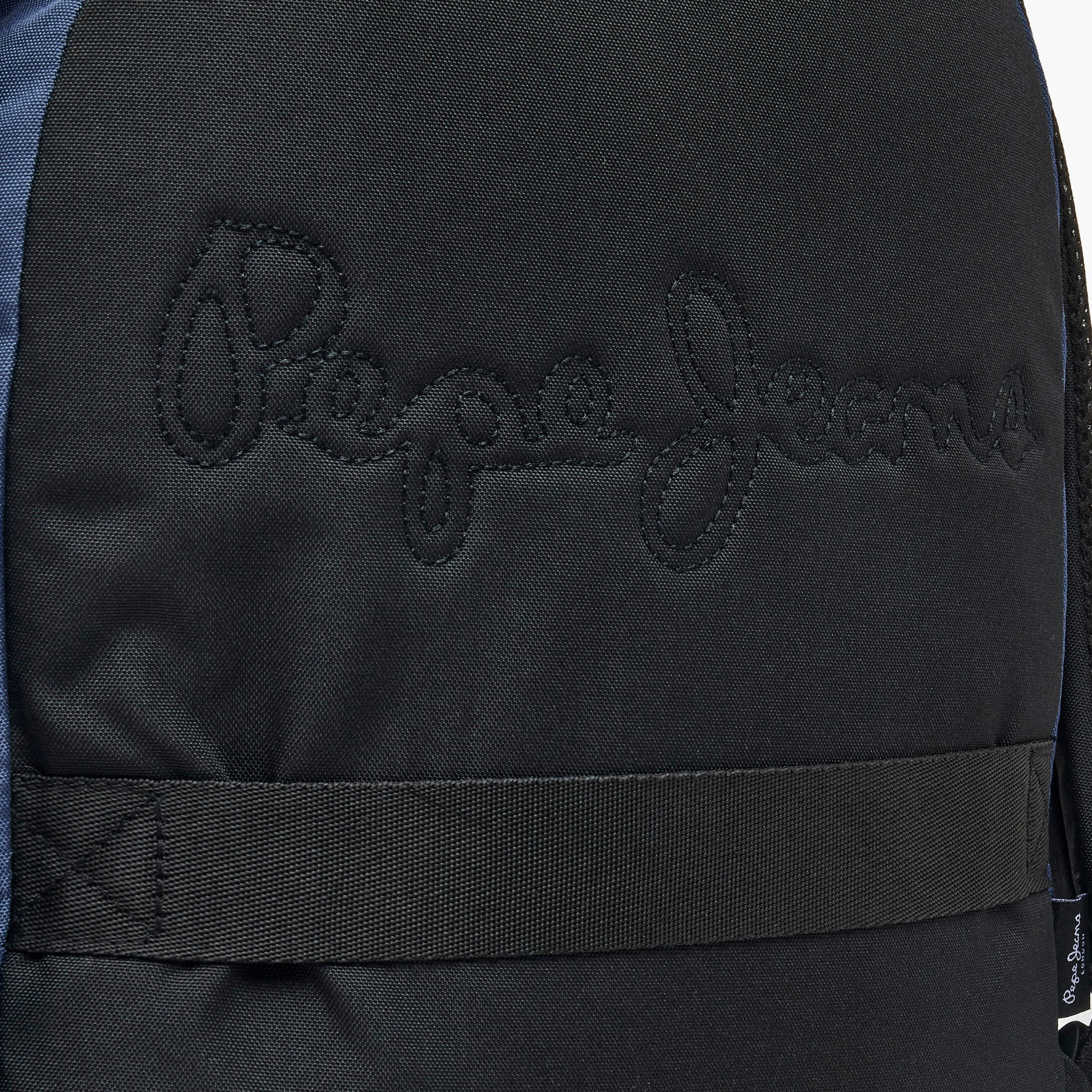 Pepe Jeans Aris Logo Applique Backpack for Boys 8-13 Years with Pencil Pouch - 18 inches-school-bagsandbackpacks-backpacks-image-7