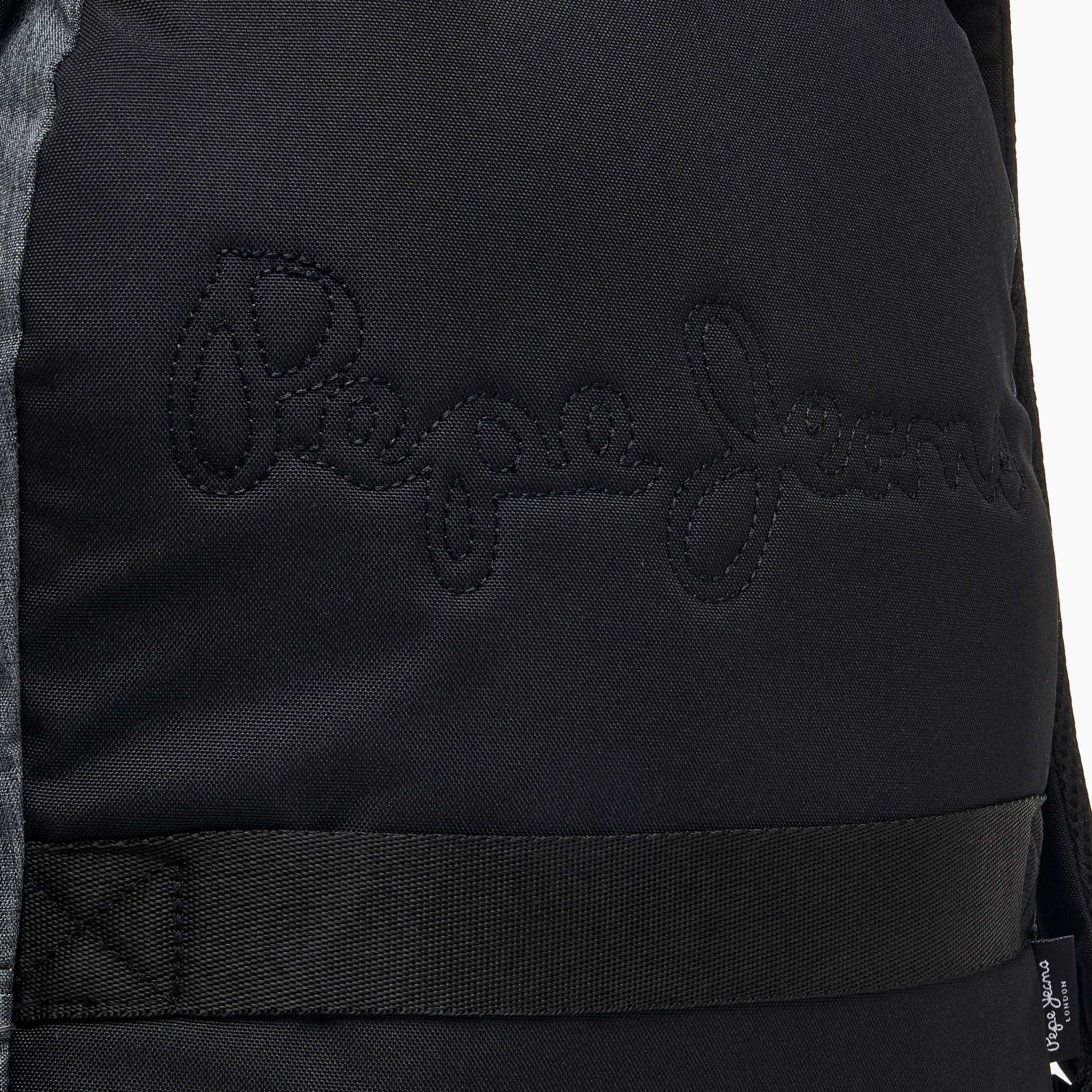 Pepe Jeans Aris Logo Applique Backpack for Boys 8-13 Years with Pencil Pouch - 18 inches-school-bagsandbackpacks-backpacks-image-6