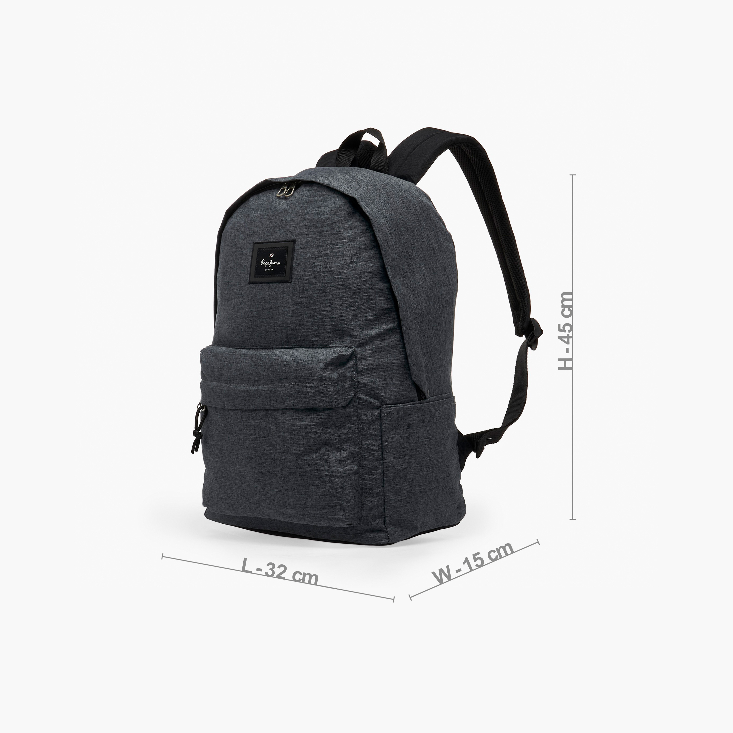 Pepe Jeans Aris Logo Applique Backpack for Boys 8-13 Years with Pencil Pouch - 18 inches-school-bagsandbackpacks-backpacks-image-8