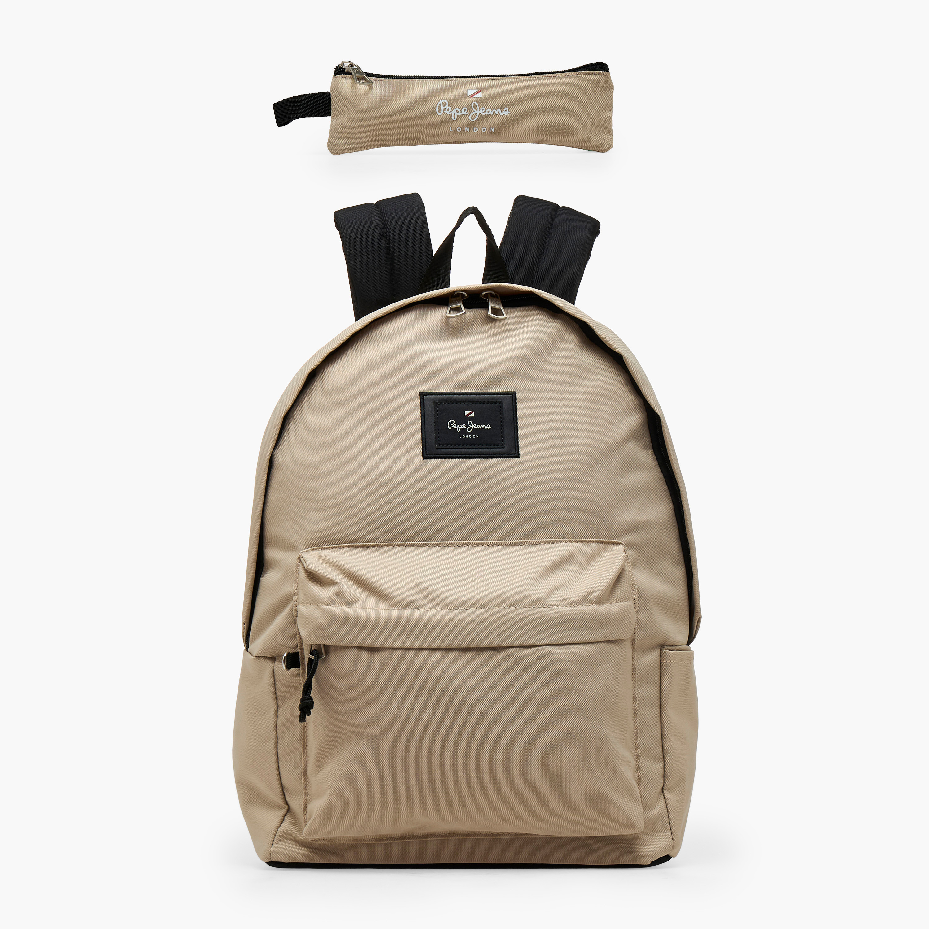 Pepe Jeans Aris Logo Applique Backpack for Girls 8-13 Years with Padded Shoulder Straps - 18 inches-school-bagsandbackpacks-backpacks-image-2