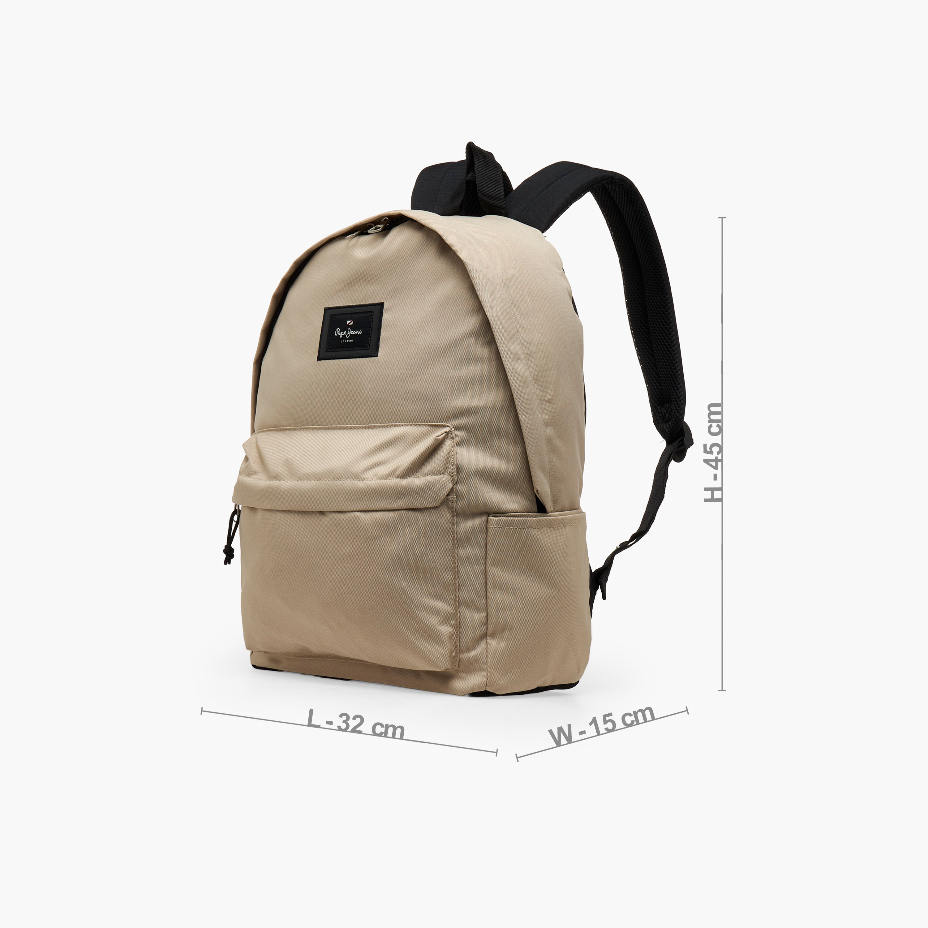 Pepe Jeans Aris Logo Applique Backpack for Girls 8-13 Years with Padded Shoulder Straps - 18 inches-school-bagsandbackpacks-backpacks-image-9