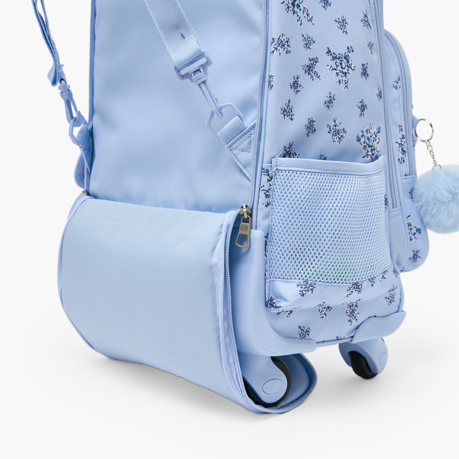 Pepe Jeans Olivia Floral Print Trolley Backpack for Girls 8-13 Years with Pom-Pom Accent - 17 inches-school-bagsandbackpacks-trolleybags-image-14