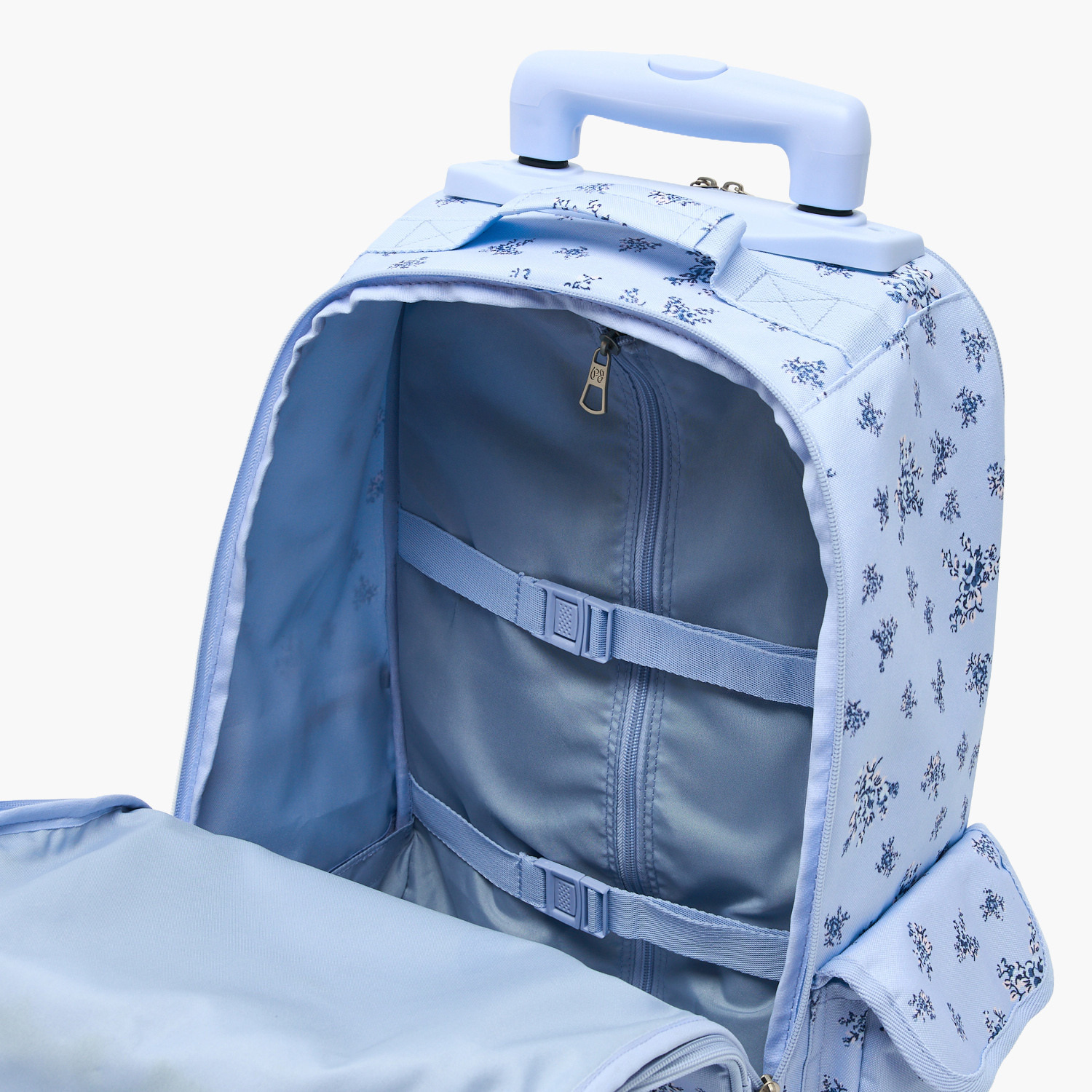 Pepe Jeans Olivia Floral Print Trolley Backpack for Girls 8-13 Years with Pom-Pom Accent - 17 inches-school-bagsandbackpacks-trolleybags-image-5