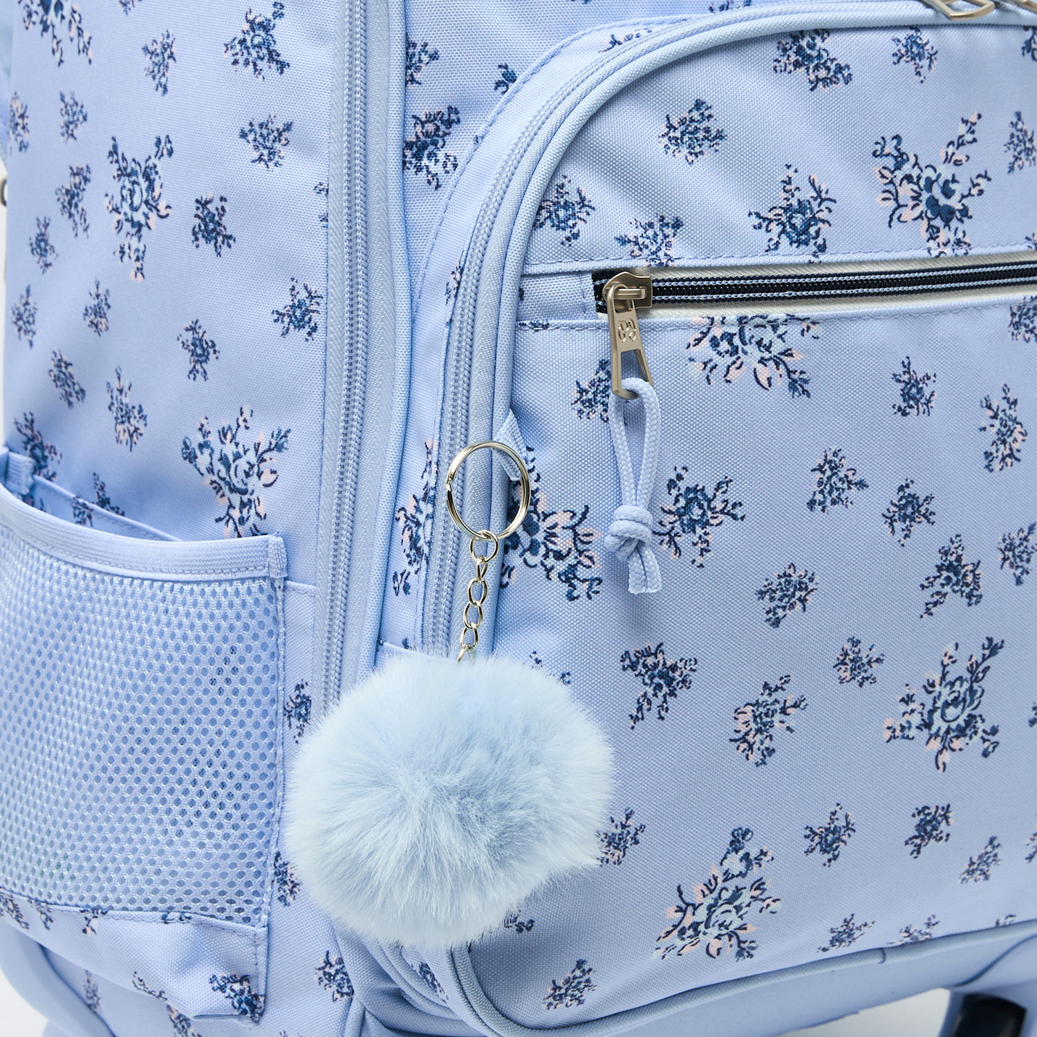 Pepe Jeans Olivia Floral Print Trolley Backpack for Girls 8-13 Years with Pom-Pom Accent - 17 inches-school-bagsandbackpacks-trolleybags-image-7