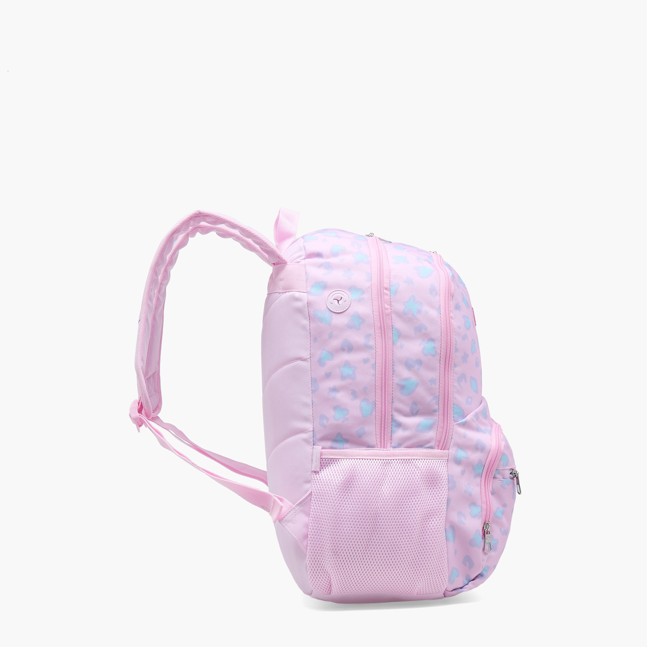 شنطة ظهر بطبعة مجردة للبنات من 8-13 سنة مع أحزمة كتف مبطنة - 18 بوصة-school-bagsandbackpacks-backpacks-image-8