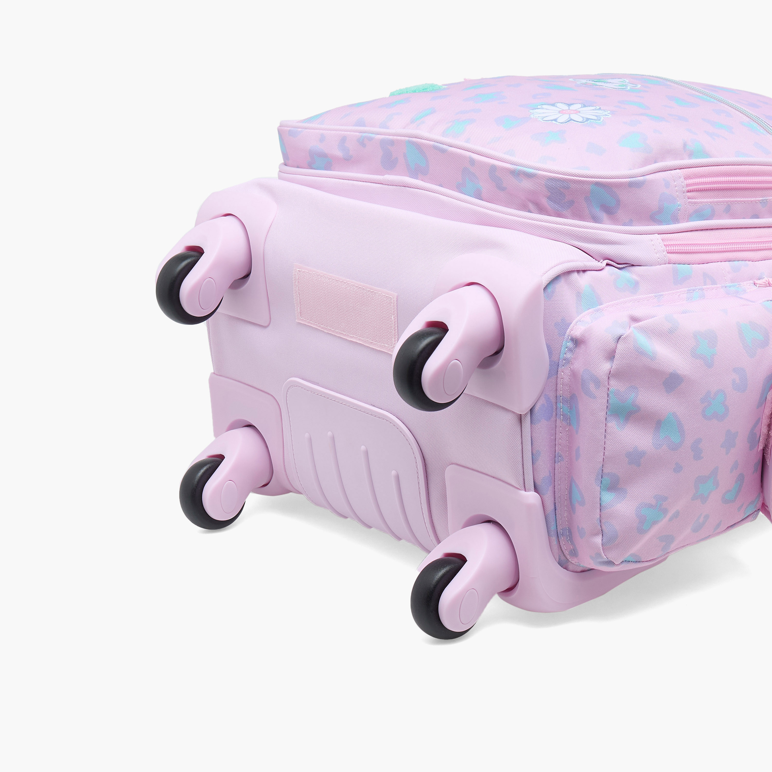 شنطة ترولي بطبعات تجريدية للبنات من 8 إلى 13 سنة بمقبض قابل للسحب من بيبي جينز- 17 بوصة-school-bagsandbackpacks-trolleybags-image-12