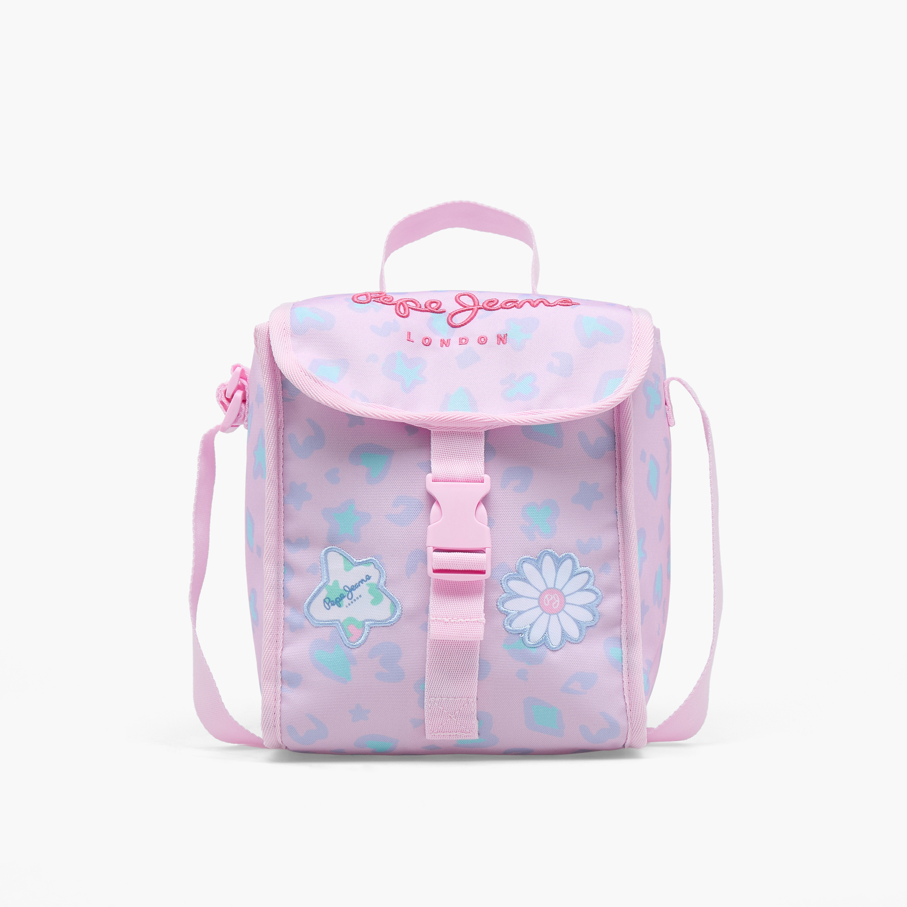 شنطة غداء مطبوعة للبنات من 8-13 سنة مع غلق بمشبك من بيبي جينز-school-lunchessentials-lunchbags-image-1