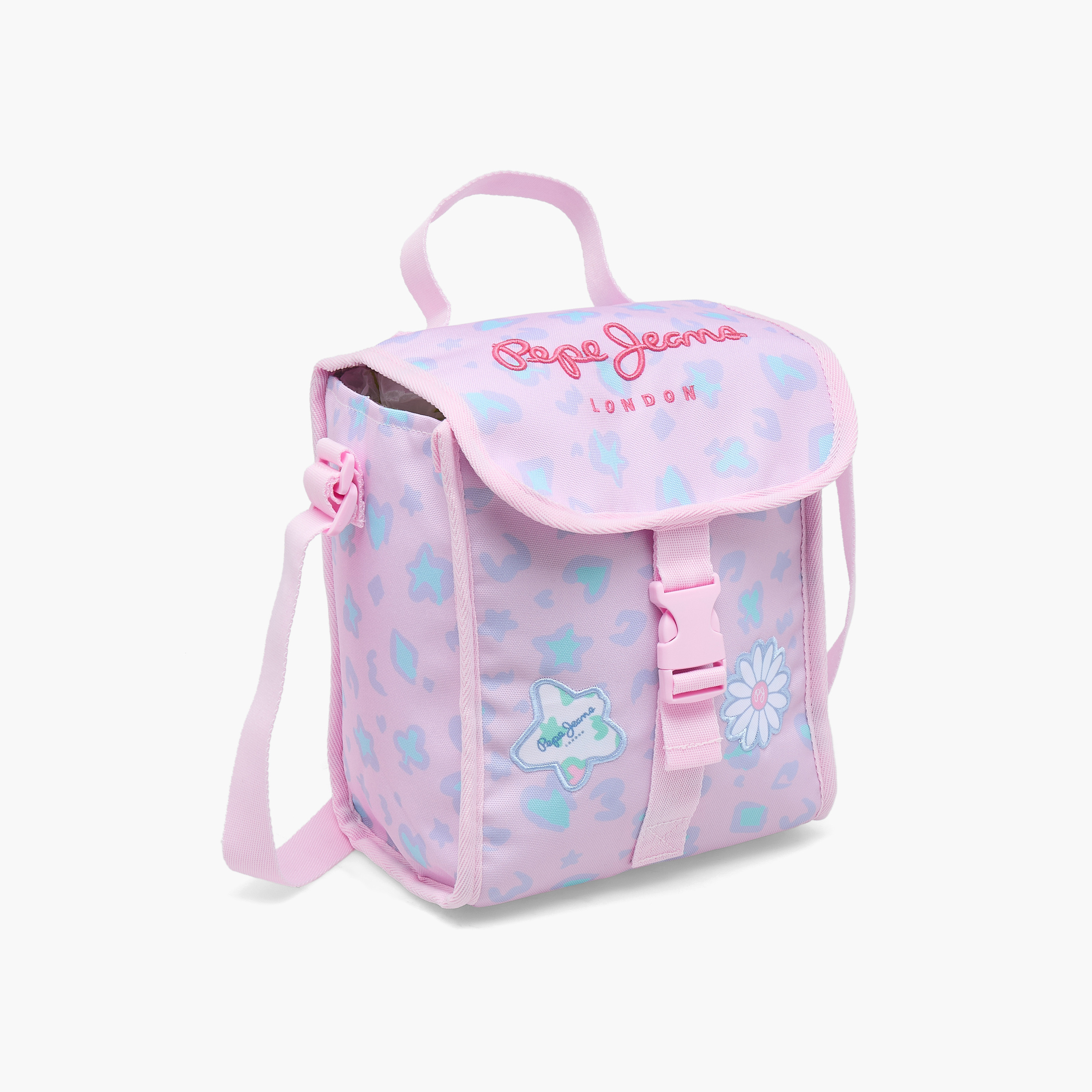 شنطة غداء مطبوعة للبنات من 8-13 سنة مع غلق بمشبك من بيبي جينز-school-lunchessentials-lunchbags-image-2