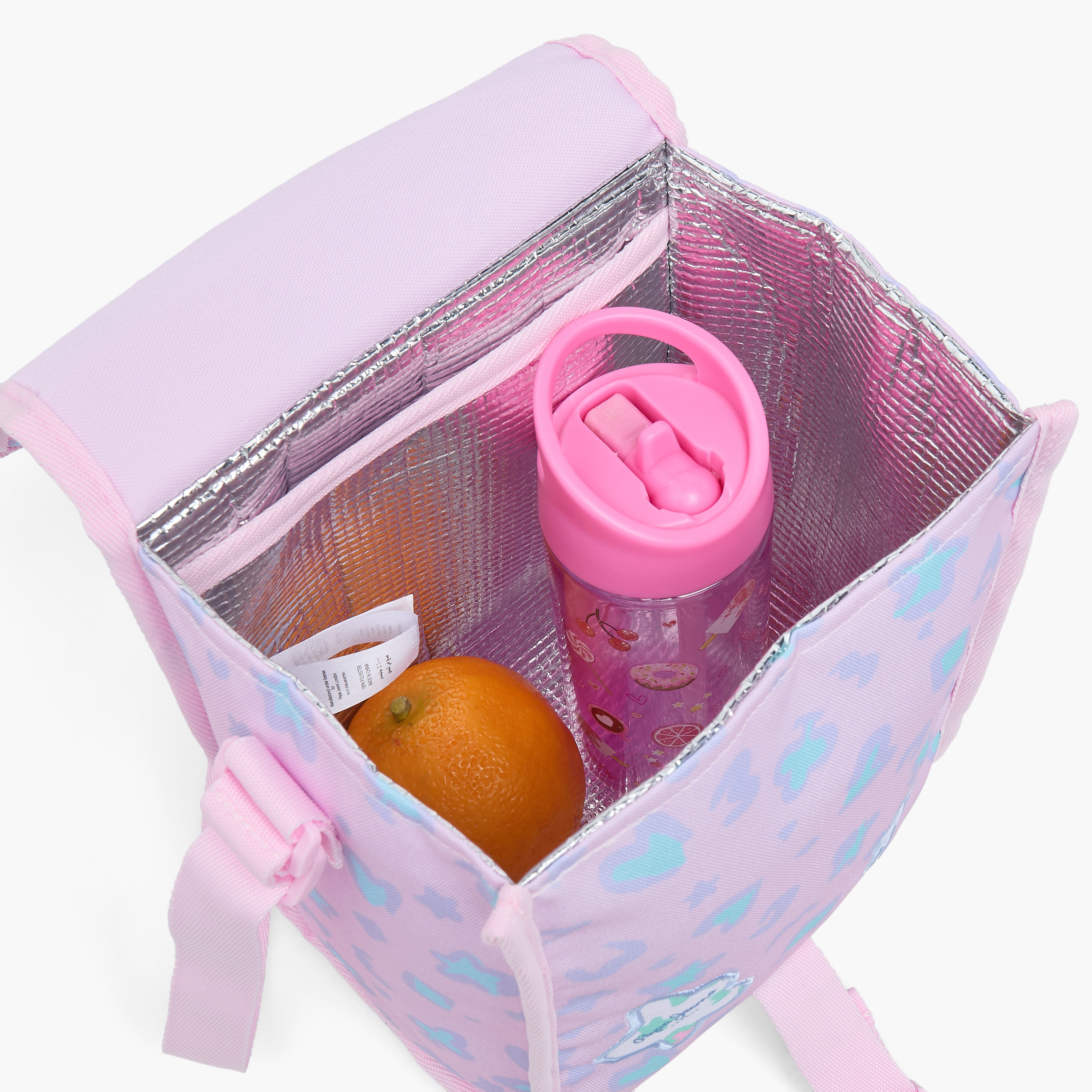 شنطة غداء مطبوعة للبنات من 8-13 سنة مع غلق بمشبك من بيبي جينز-school-lunchessentials-lunchbags-image-4
