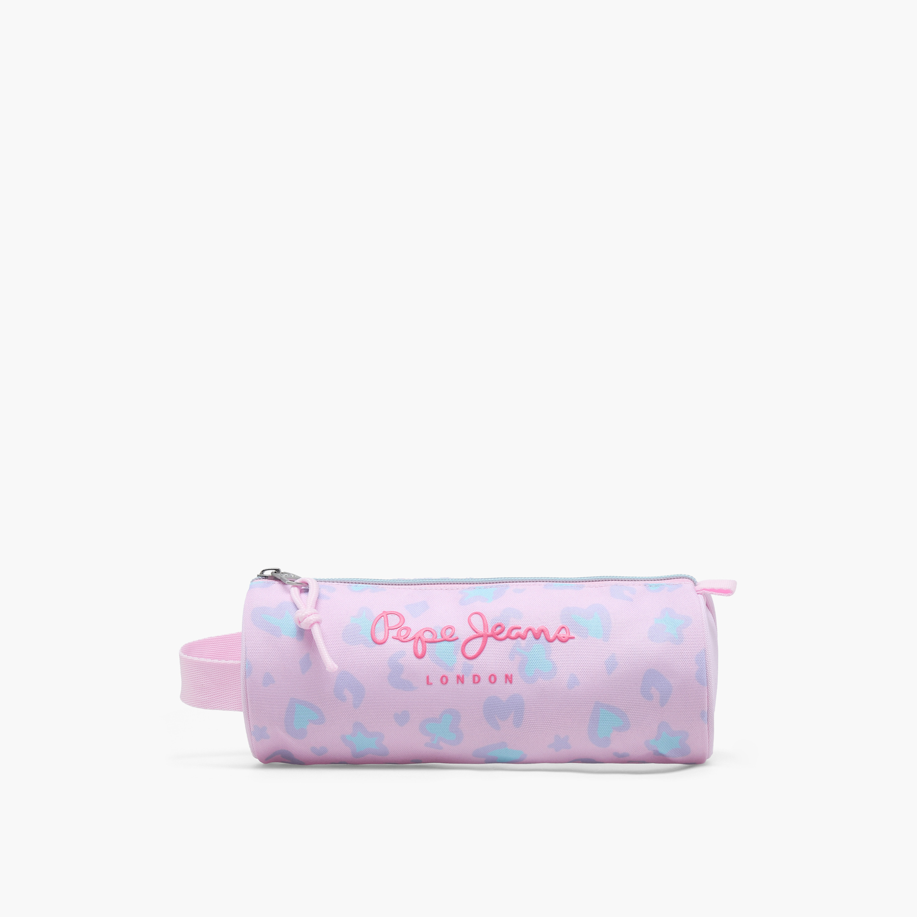 Pepe Jeans Printed Pencil Pouch with Zip Closure-school-stationery-pencilcases-image-1