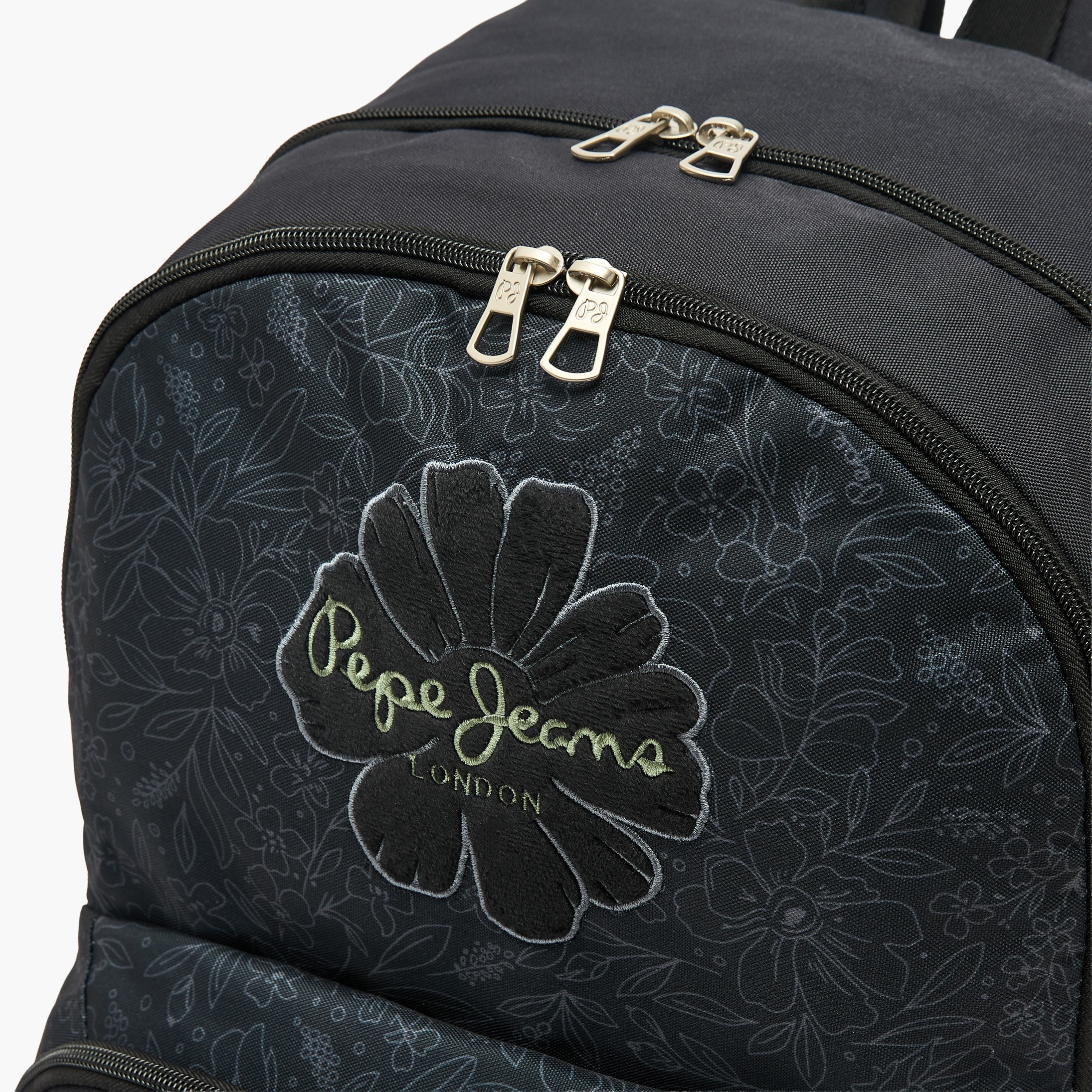 Pepe Jeans Eloise Printed Backpack for Girls 8-13 Years with Adjustable Shoulder Straps - 18 inches-school-bagsandbackpacks-backpacks-image-4