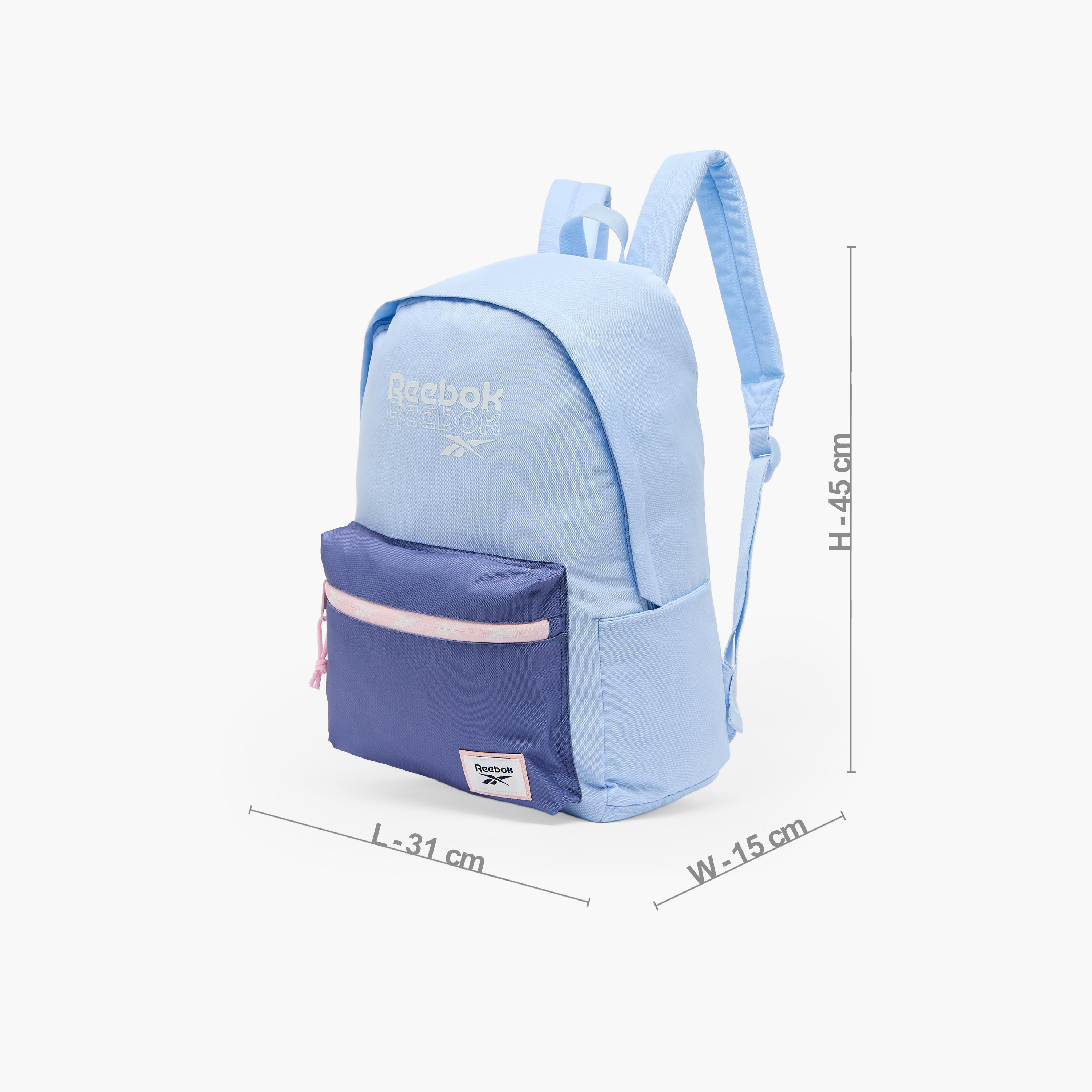 Reebok Oakland Colourblock Backpack for Girls 8-13 Years with Adjustable Shoulder Straps - 18 inches-school-bagsandbackpacks-backpacks-image-7