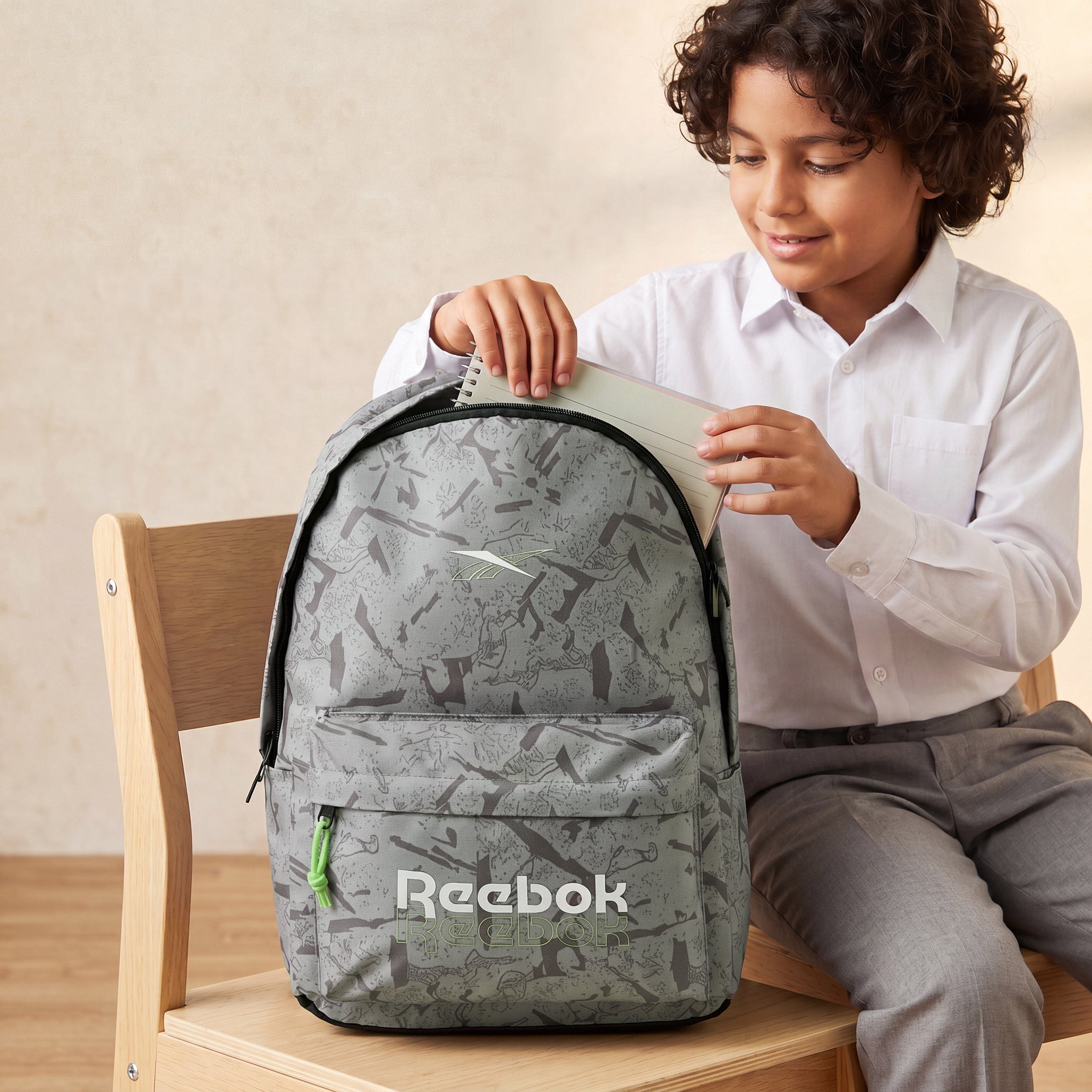 Reebok Oakland Printed Backpack for Boys 8-13 Years with Adjustable Straps - 18 inches-school-bagsandbackpacks-backpacks-image-3