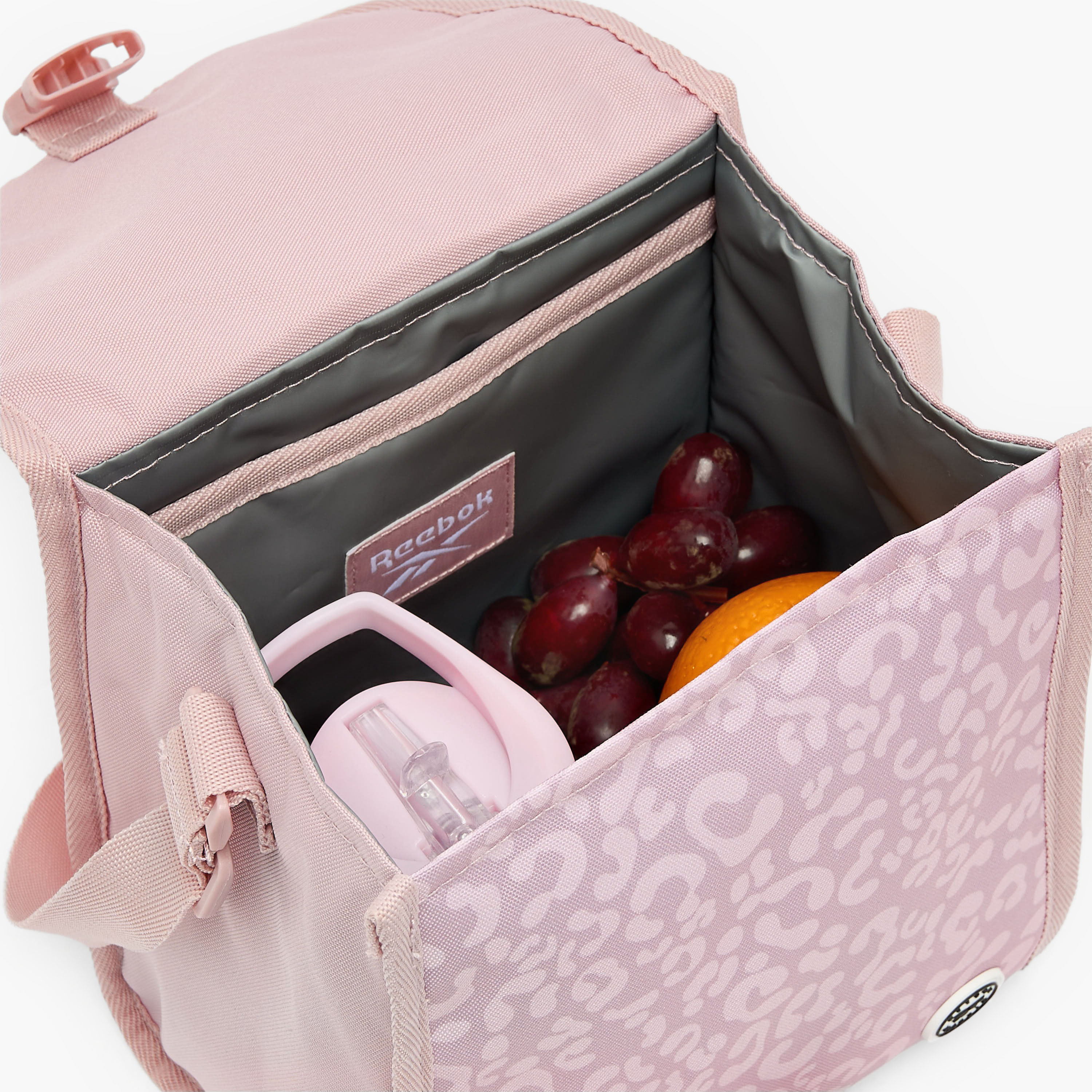 Reebok Animal Print Lunch Bag for Girls 8-13 Years with Adjustable Strap-school-lunchessentials-lunchbags-image-4