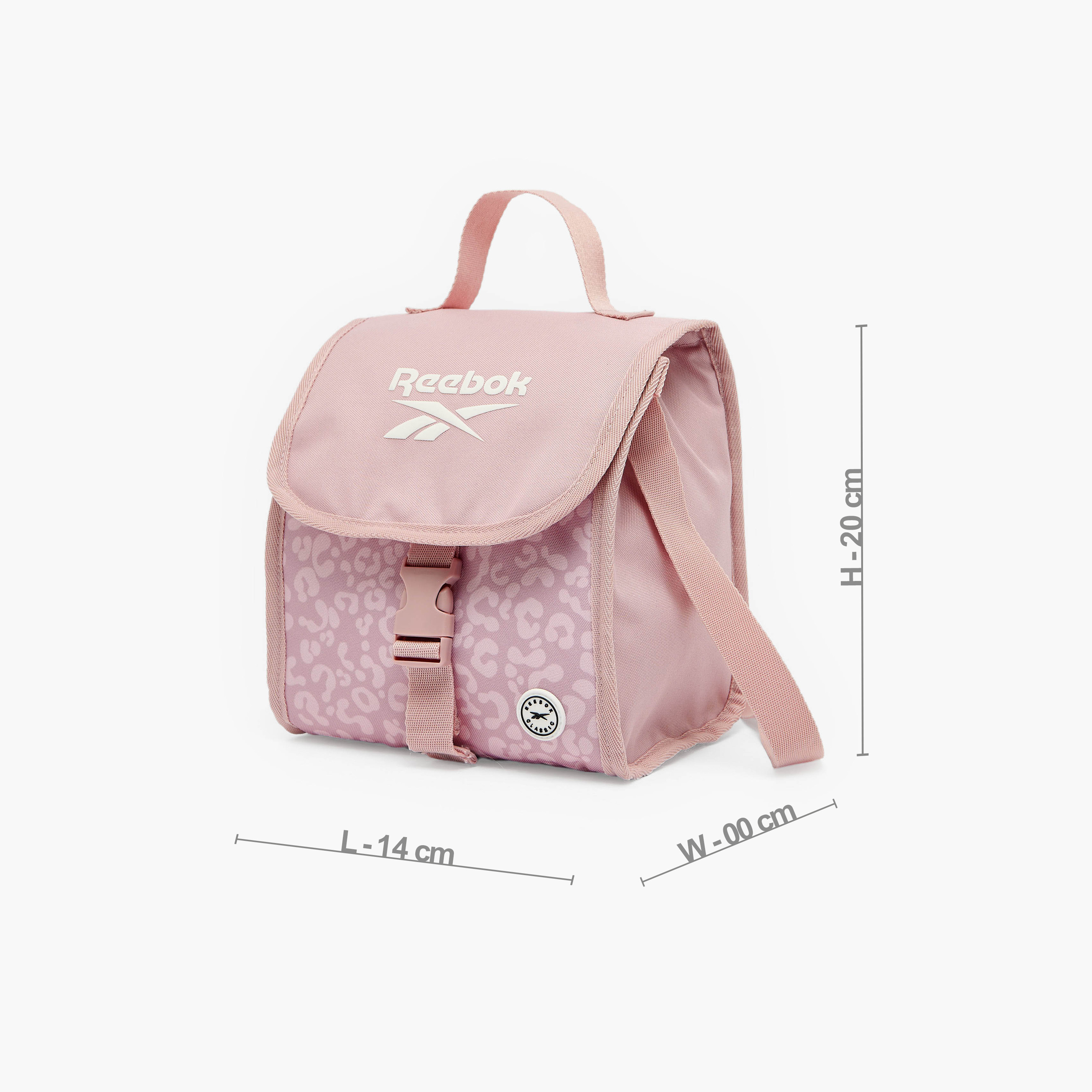 Reebok Animal Print Lunch Bag for Girls 8-13 Years with Adjustable Strap-school-lunchessentials-lunchbags-image-7