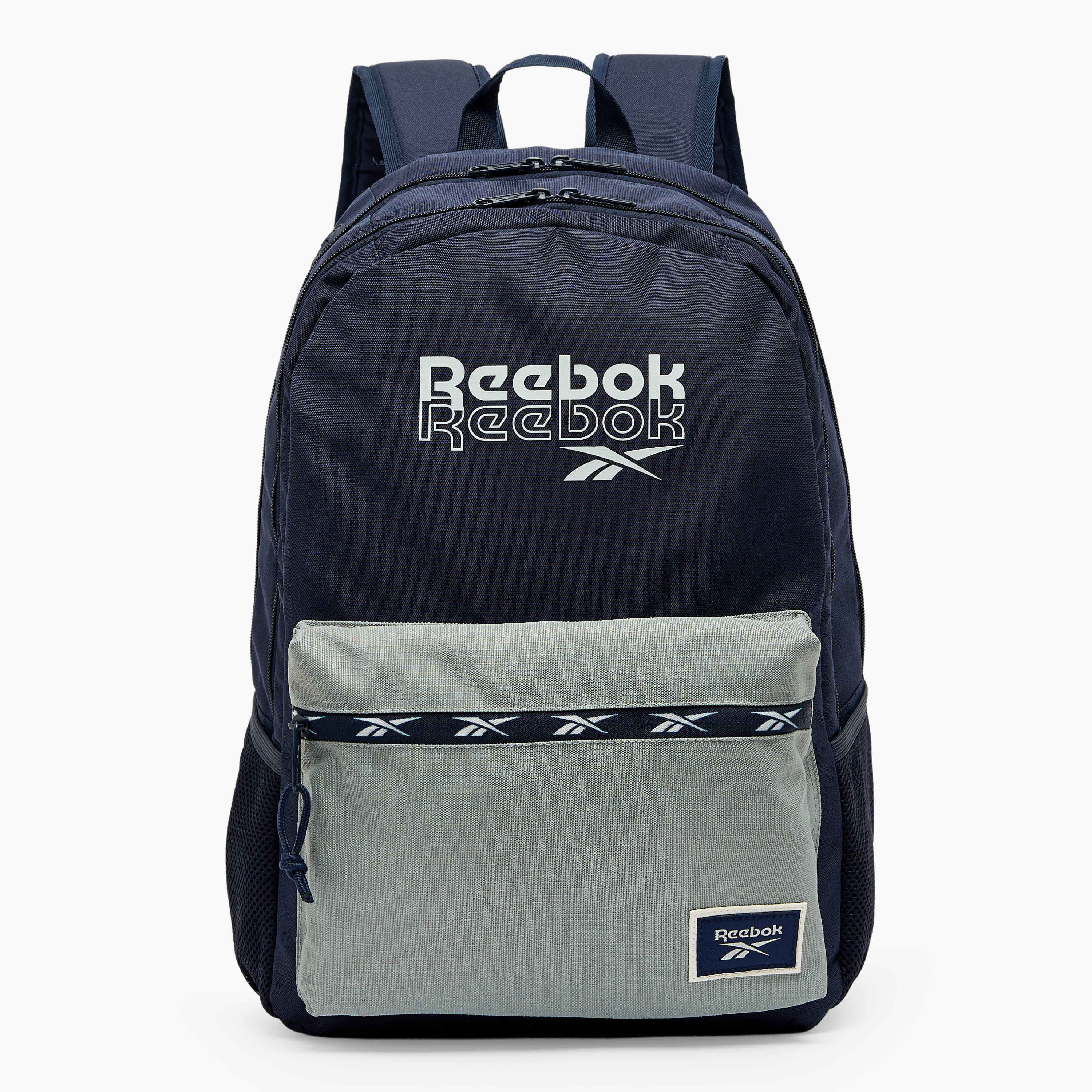 Reebok Color Block Logo Print Backpack for Boys 8-13 Years with Adjustable Shoulder Straps-18.1 inch-school-bagsandbackpacks-backpacks-image-1