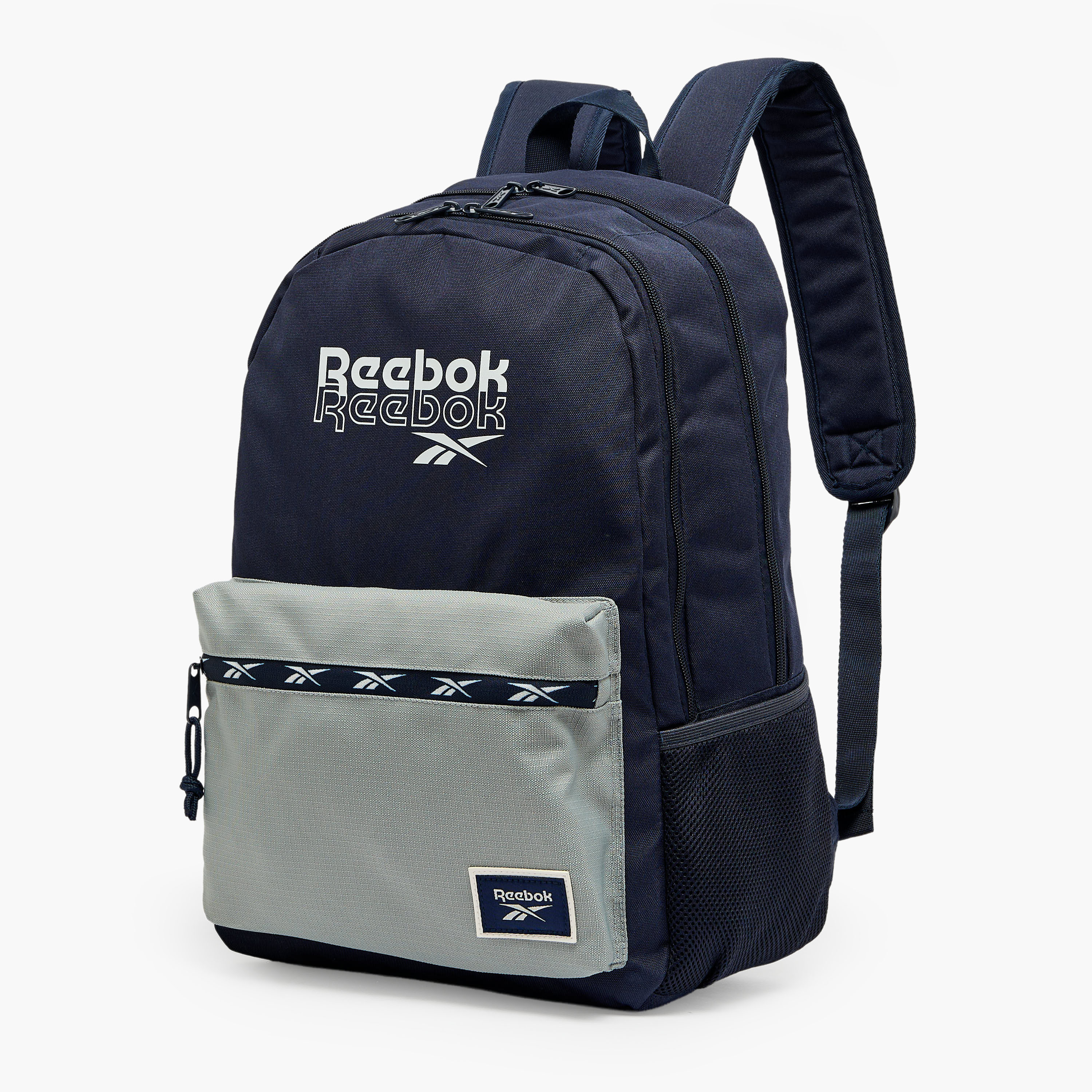 Reebok Color Block Logo Print Backpack for Boys 8-13 Years with Adjustable Shoulder Straps-18.1 inch-school-bagsandbackpacks-backpacks-image-2