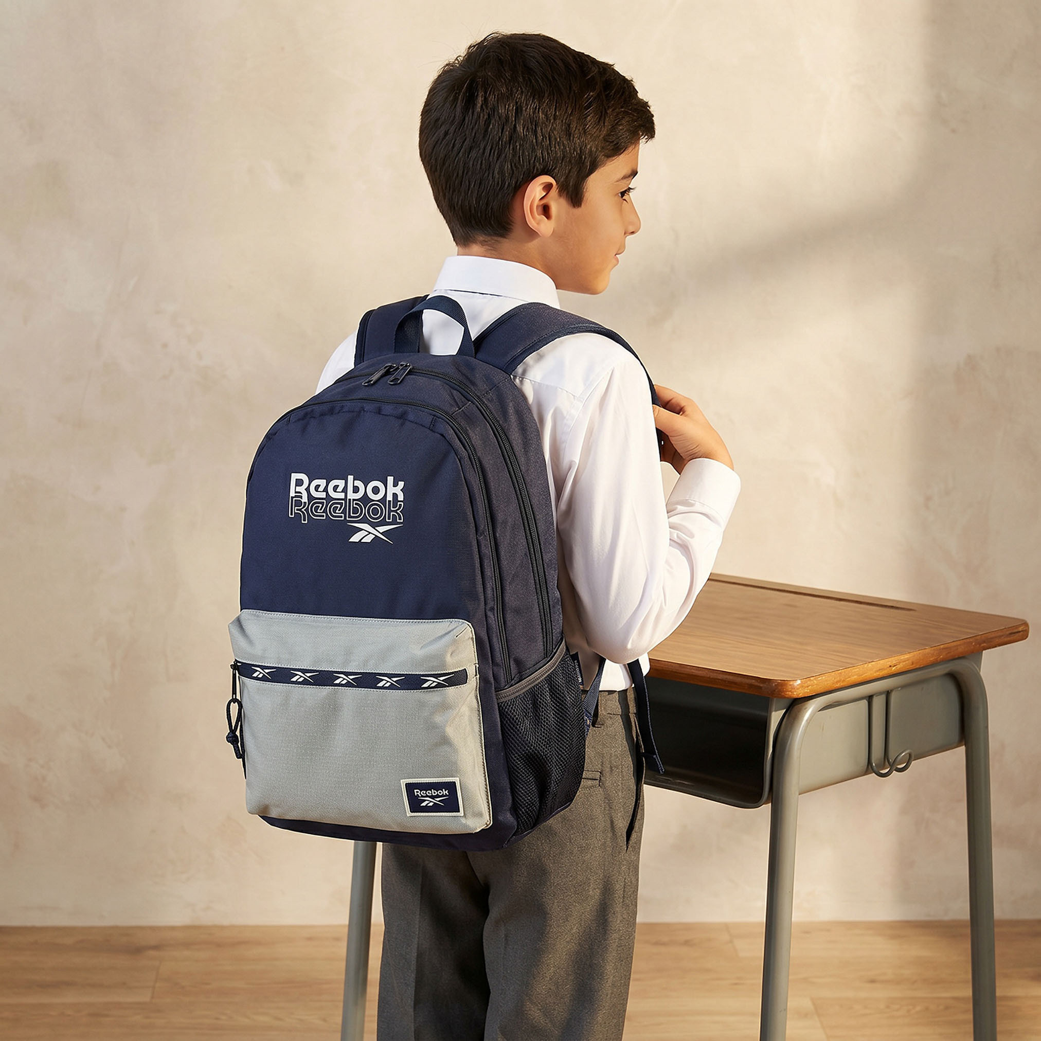 Reebok Color Block Logo Print Backpack for Boys 8-13 Years with Adjustable Shoulder Straps-18.1 inch-school-bagsandbackpacks-backpacks-image-3
