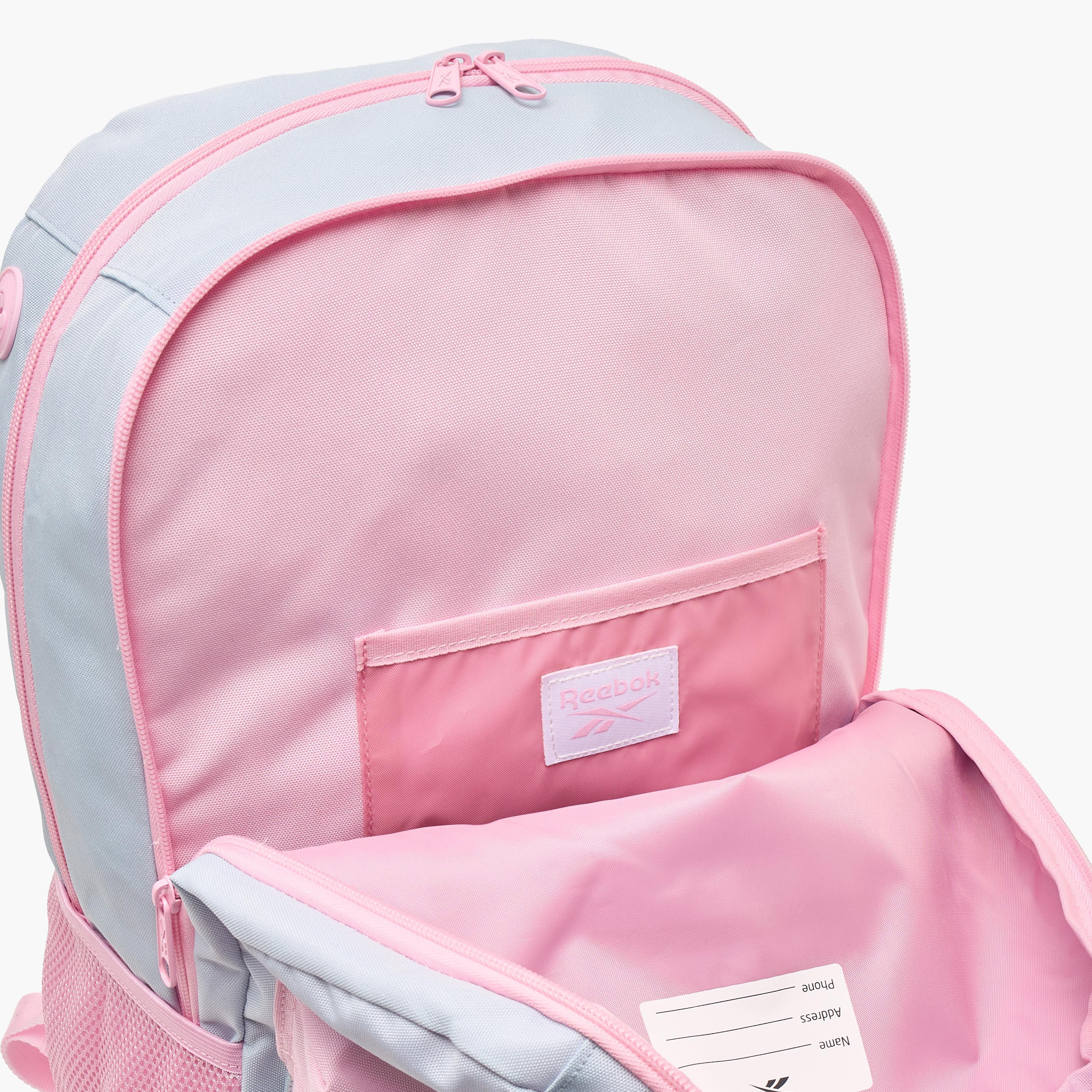 Reebok Logo Print Backpack for Girls 8-12 Years with Padded Straps - 18 inches-school-bagsandbackpacks-backpacks-image-5