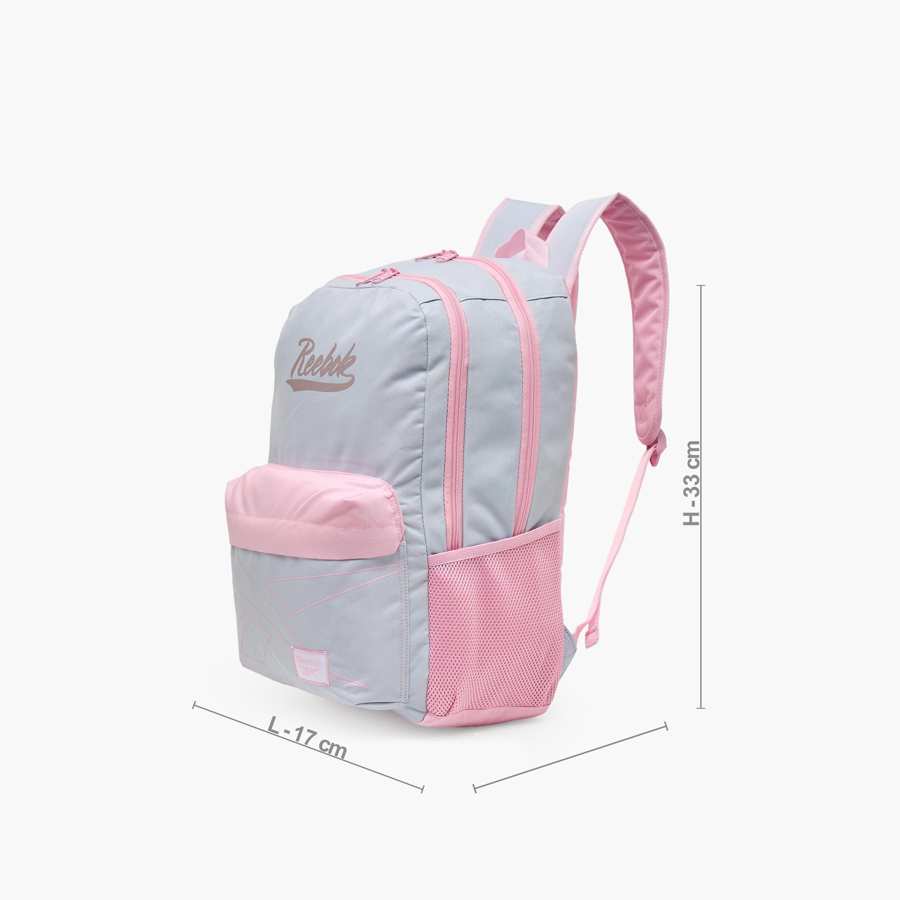 Reebok Logo Print Backpack for Girls 8-12 Years with Padded Straps - 18 inches-school-bagsandbackpacks-backpacks-image-7