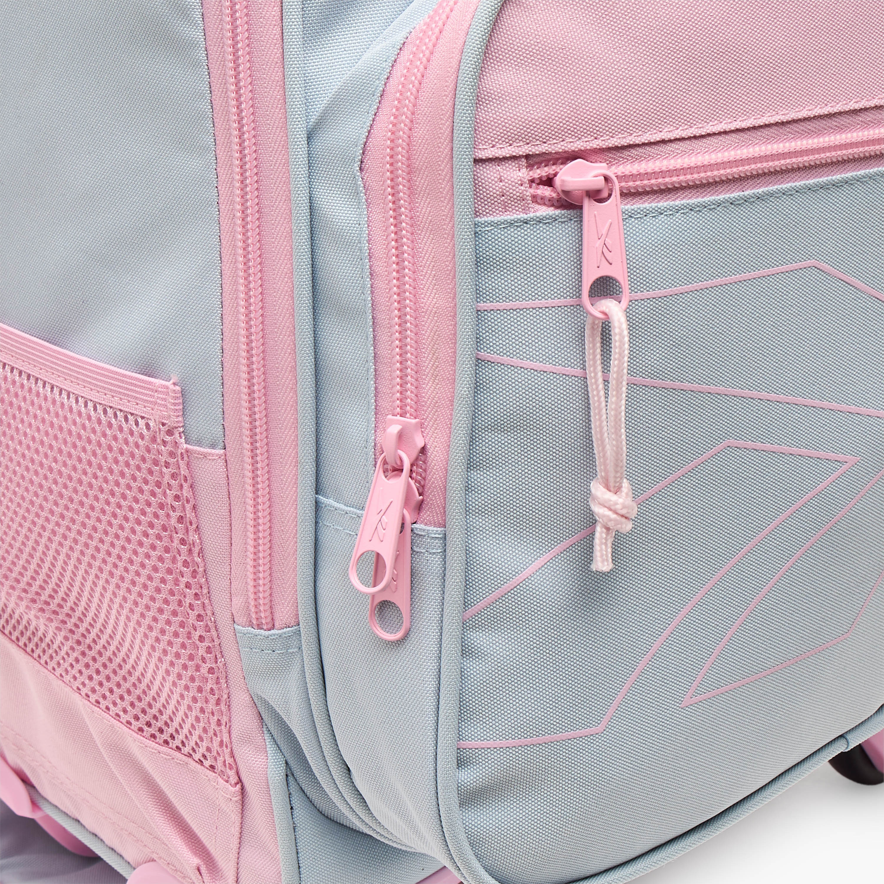 Reebok Colourblock Trolley Bag for Girls 8-13 Years with Retractable Handle - 17 inches-school-bagsandbackpacks-trolleybags-image-4