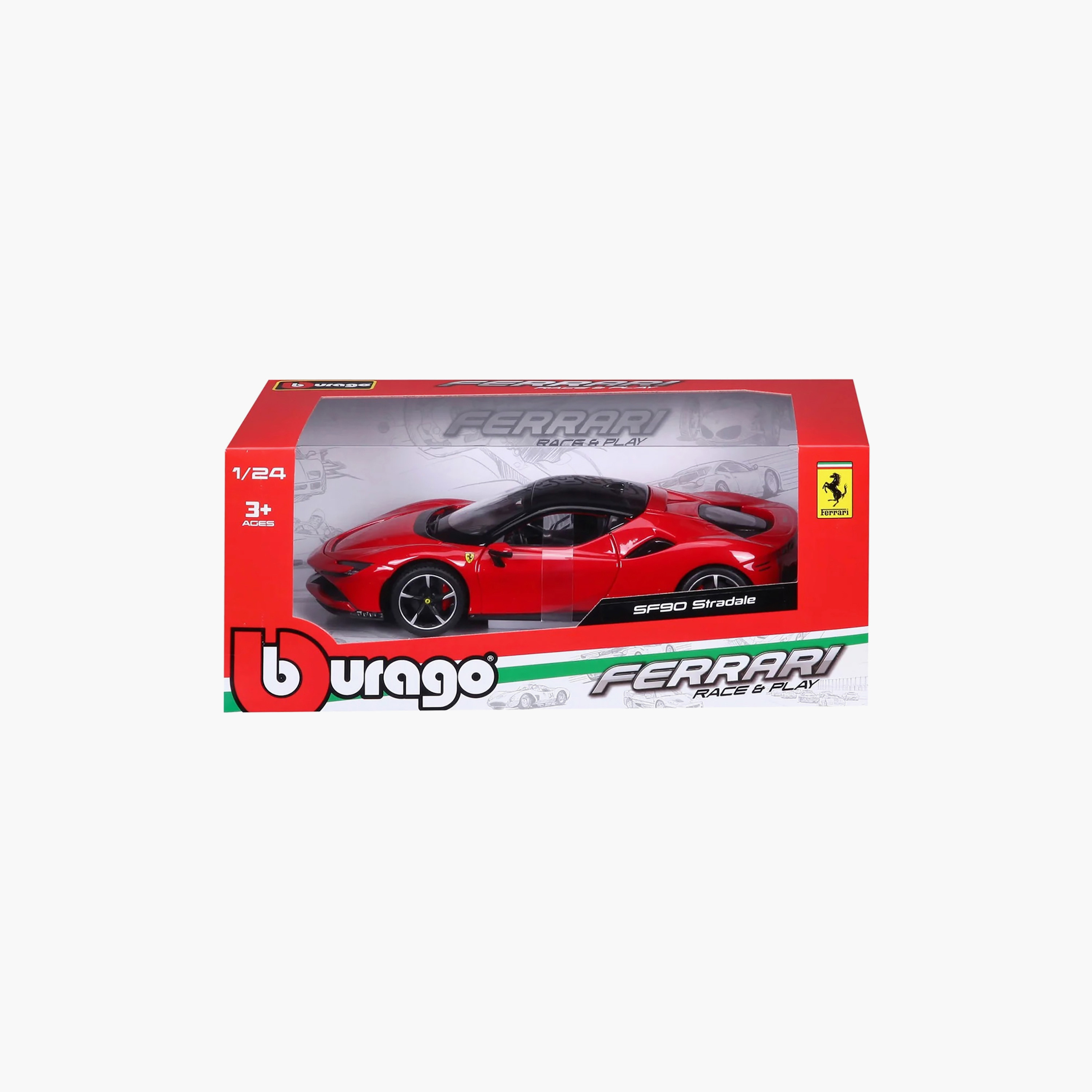 BBURAGO 1:24 Ferrari SF90 Stradale Toy Car-toys-carsandvehicles-image-2