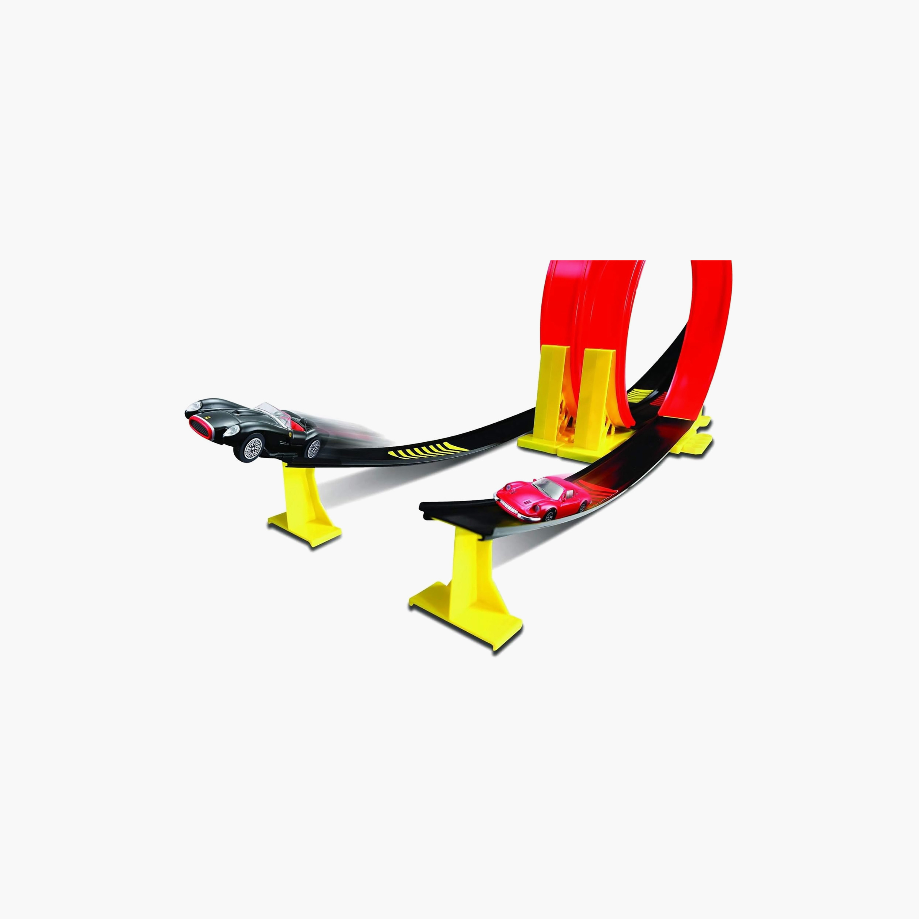 مجموعة لعب سيارة ومسار حلقي فيراري مزدوج 1:43 من ببوراجو-toys-carsandvehicles-image-2