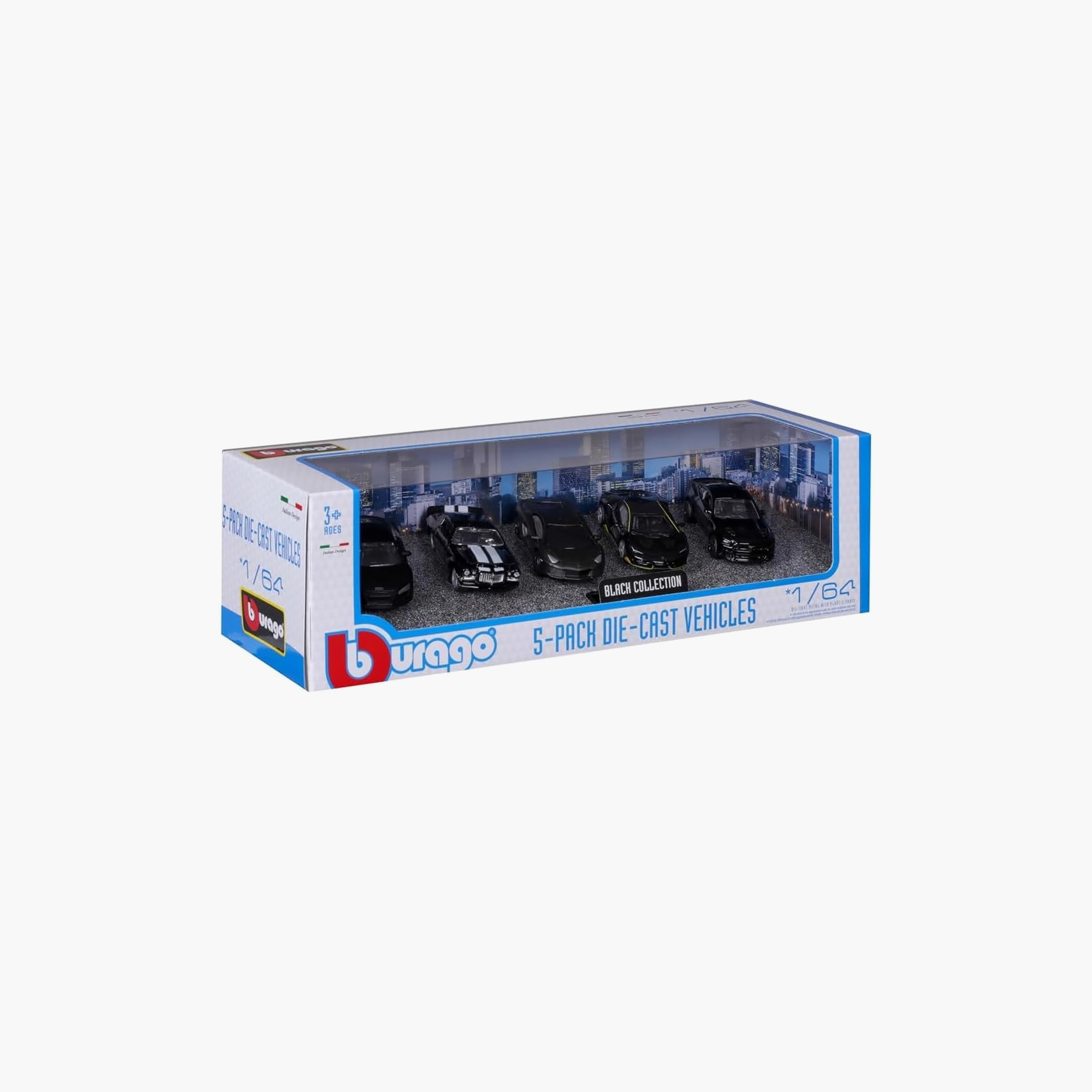 BBURAGO 5-Piece 1:64 Toy Car Set-toys-carsandvehicles-image-3