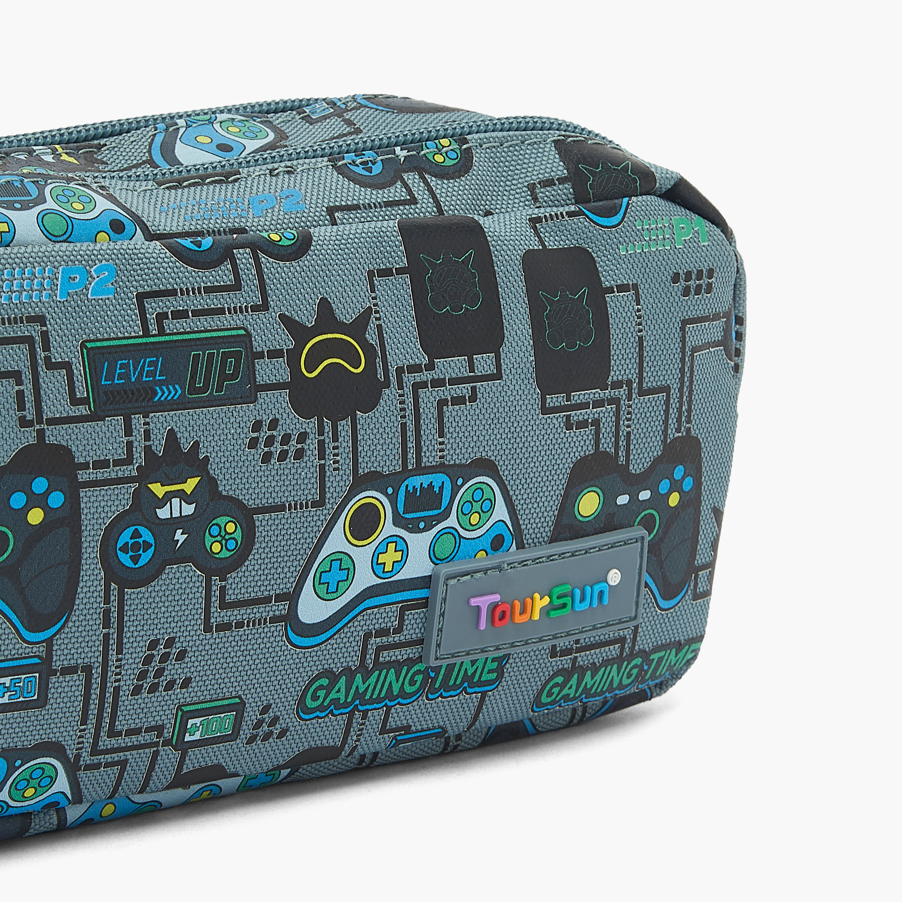 مقلمة بطبعة جيمر بقسمين من تورسن-school-stationery-pencilcases-image-5