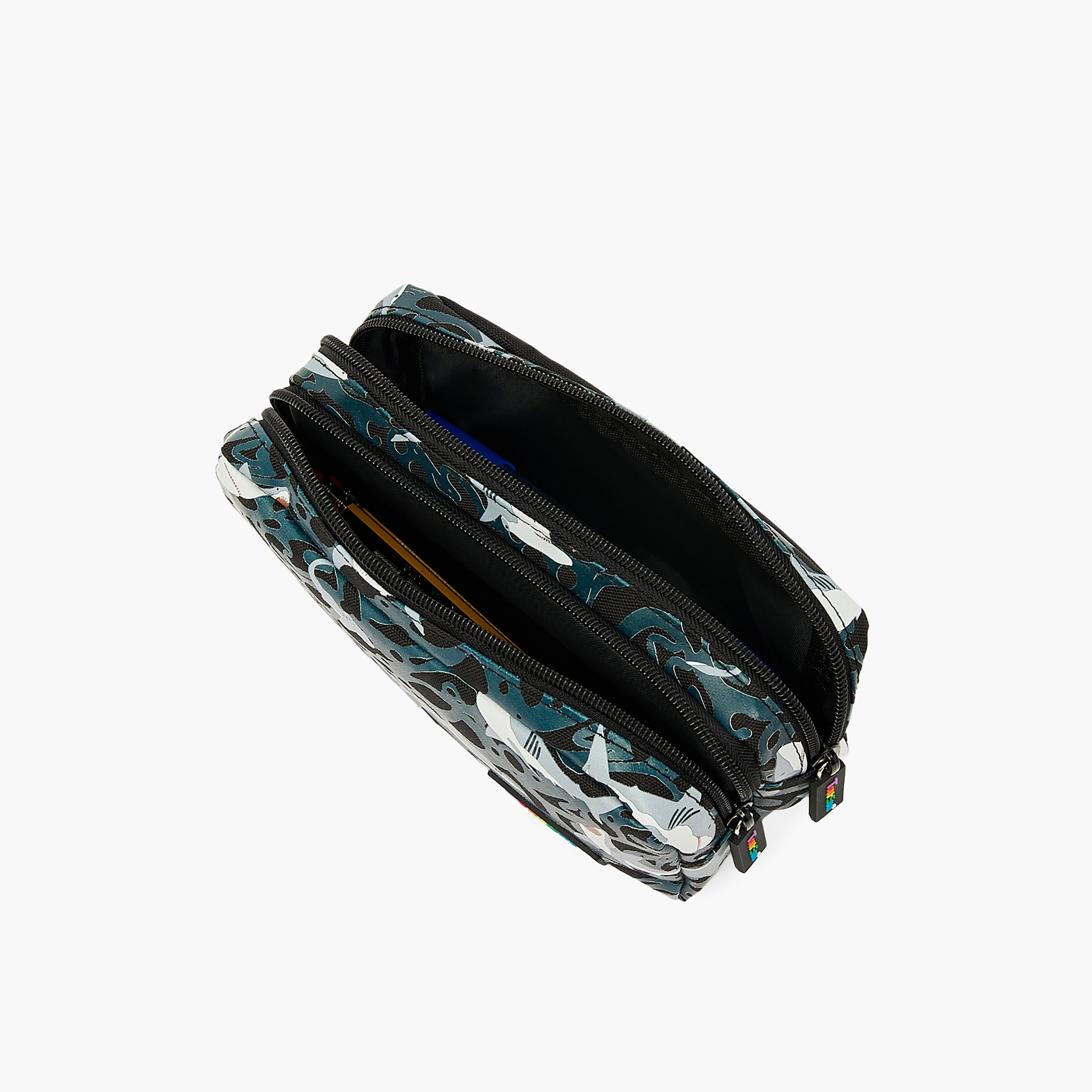 مقلمة بقسمين وطبعات قرش من تورسن-school-stationery-pencilcases-image-7
