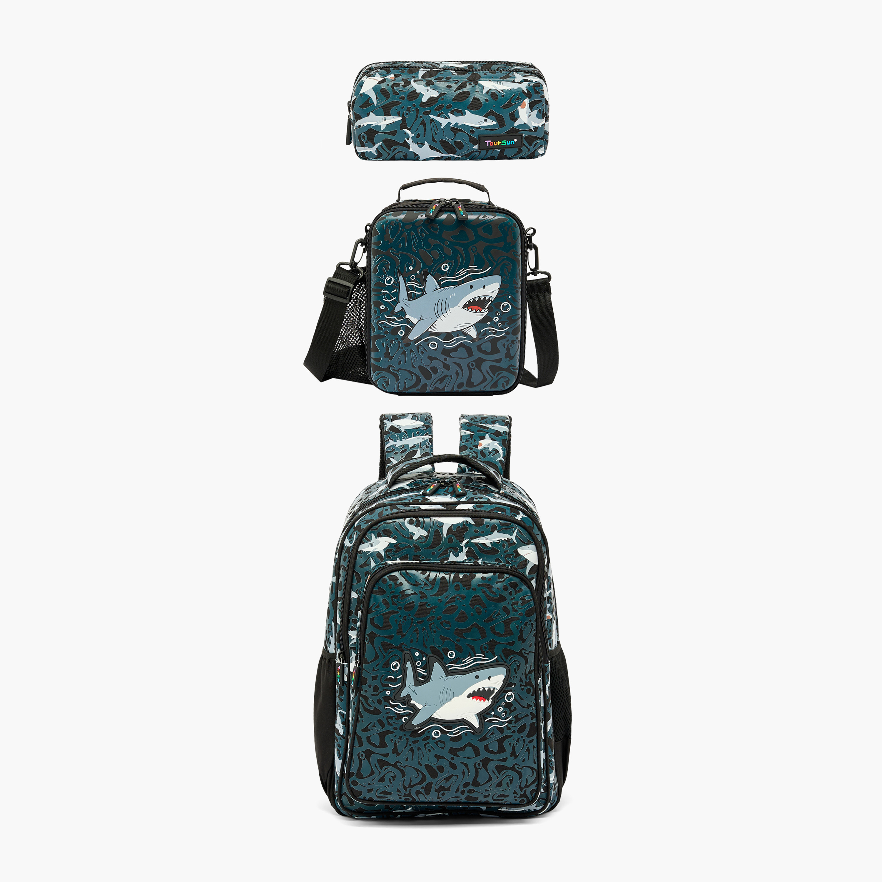 مقلمة بقسمين وطبعات قرش من تورسن-school-stationery-pencilcases-image-8