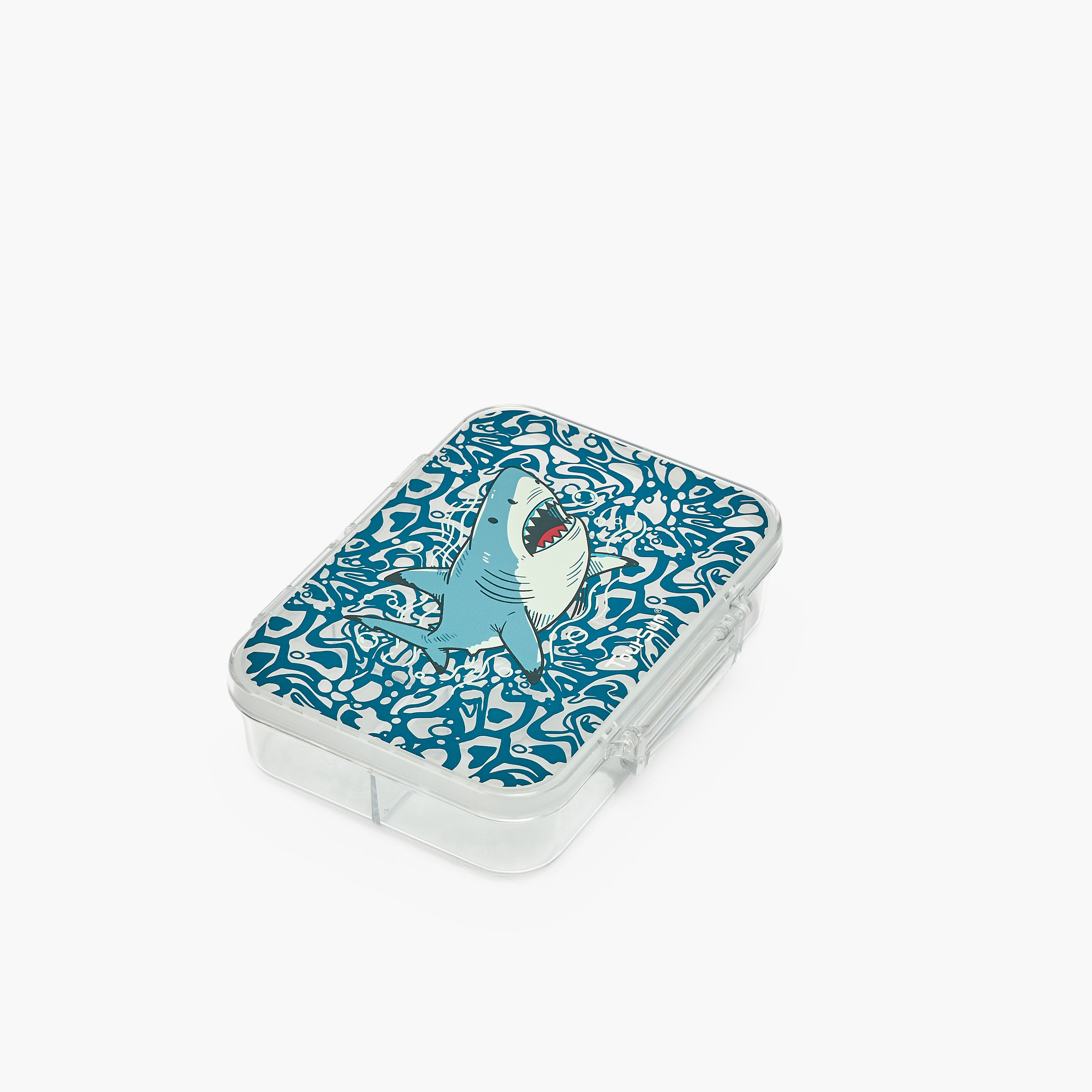 Toursun Shark Print Lunch Box for Boys with Compartments-school-lunchessentials-lunchboxes-image-1