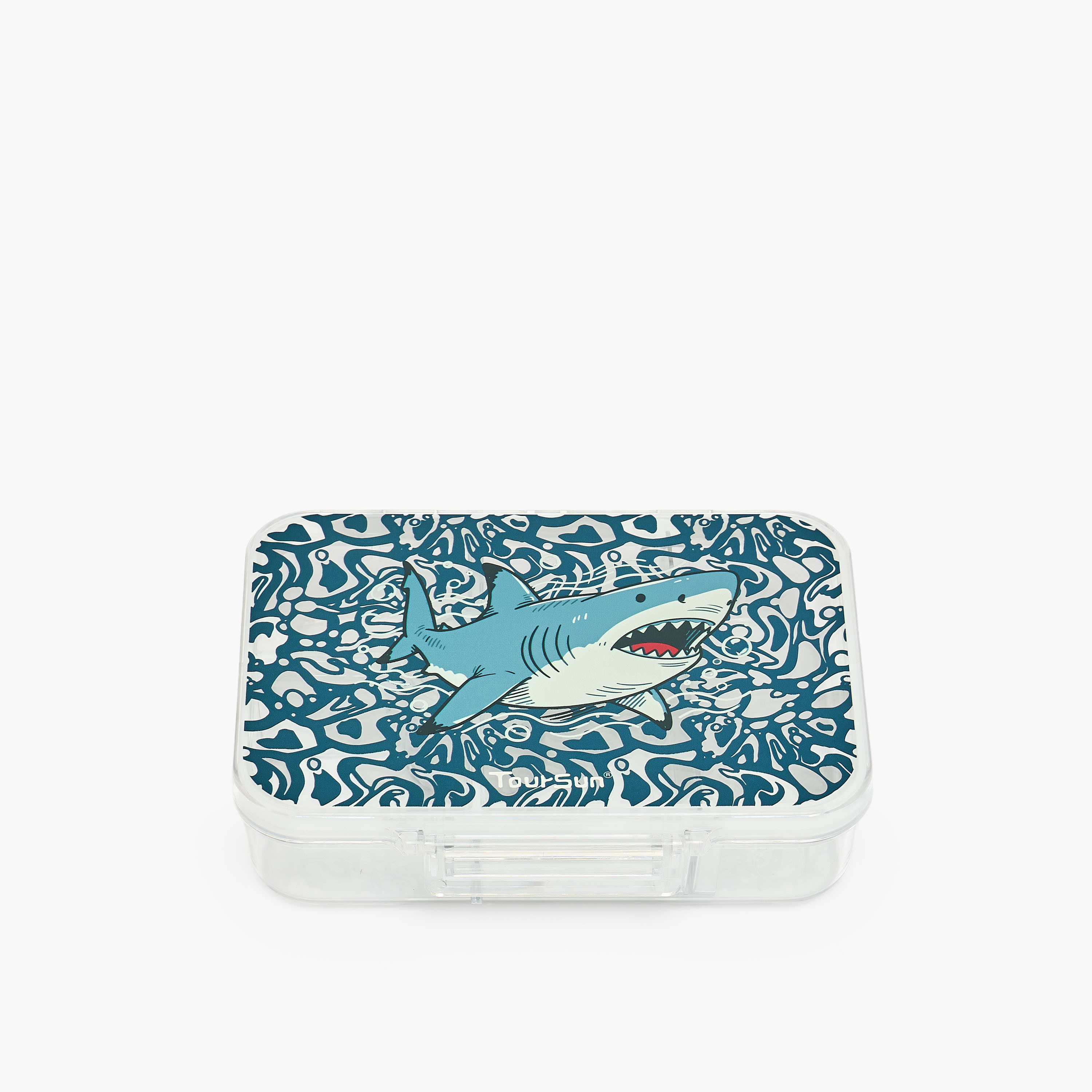 Toursun Shark Print Lunch Box for Boys with Compartments-school-lunchessentials-lunchboxes-image-2