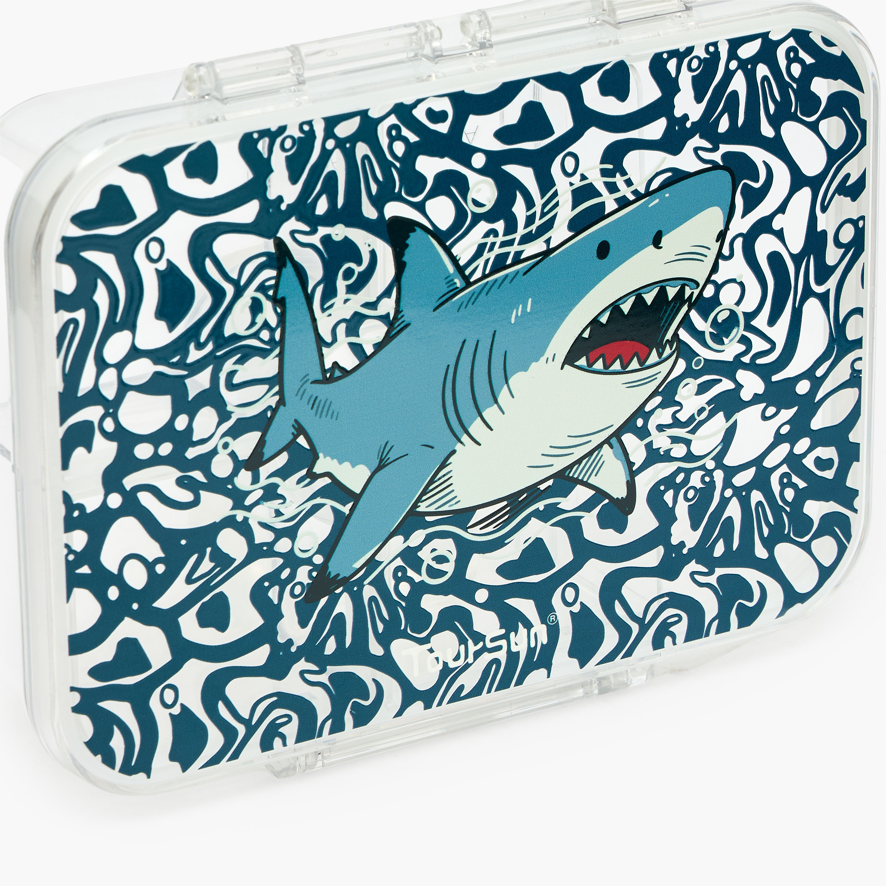 Toursun Shark Print Lunch Box for Boys with Compartments-school-lunchessentials-lunchboxes-image-4