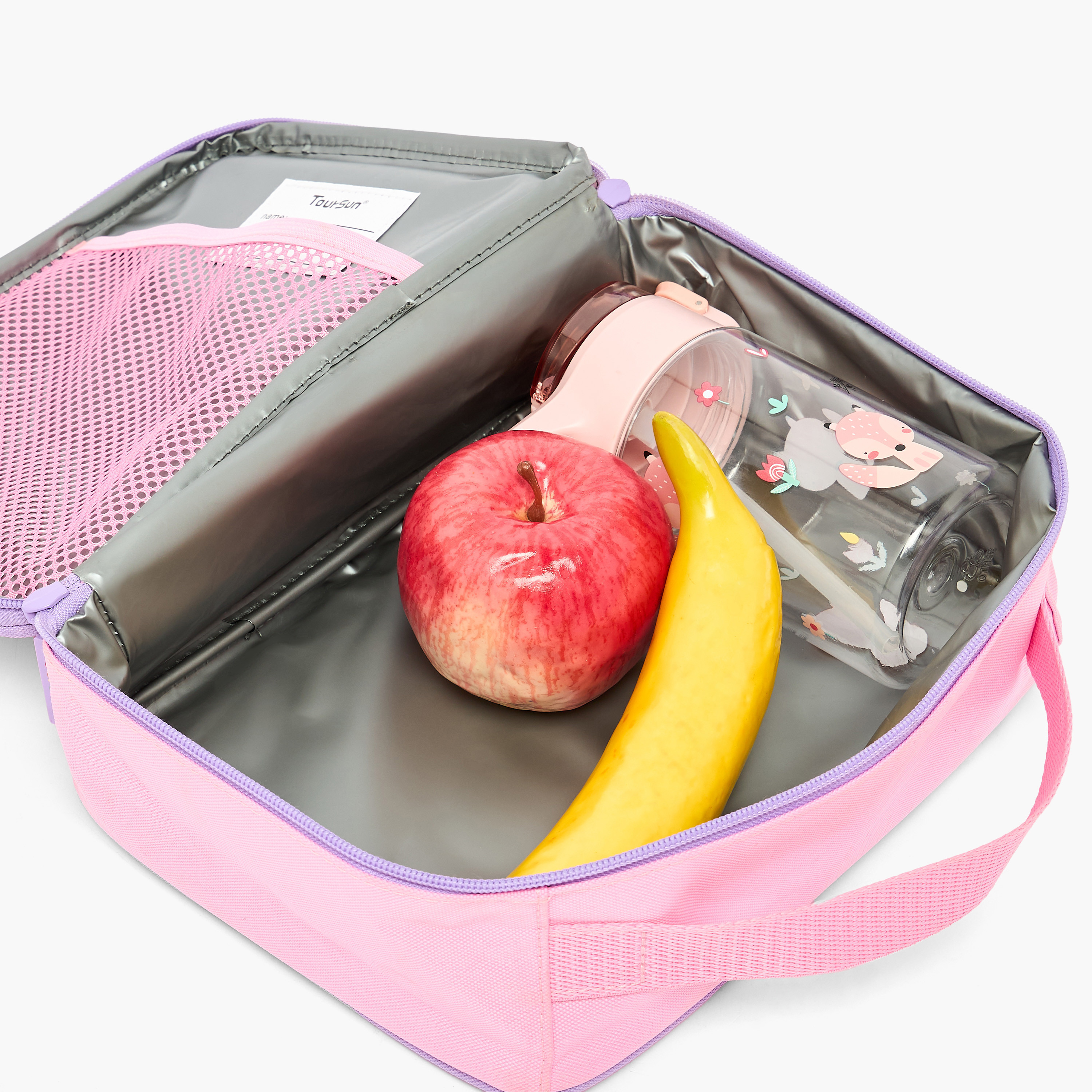 Toursun Cat Print Lunch Bag for Girls 5-8 Years with Zip Closure-school-lunchessentials-lunchbags-image-4