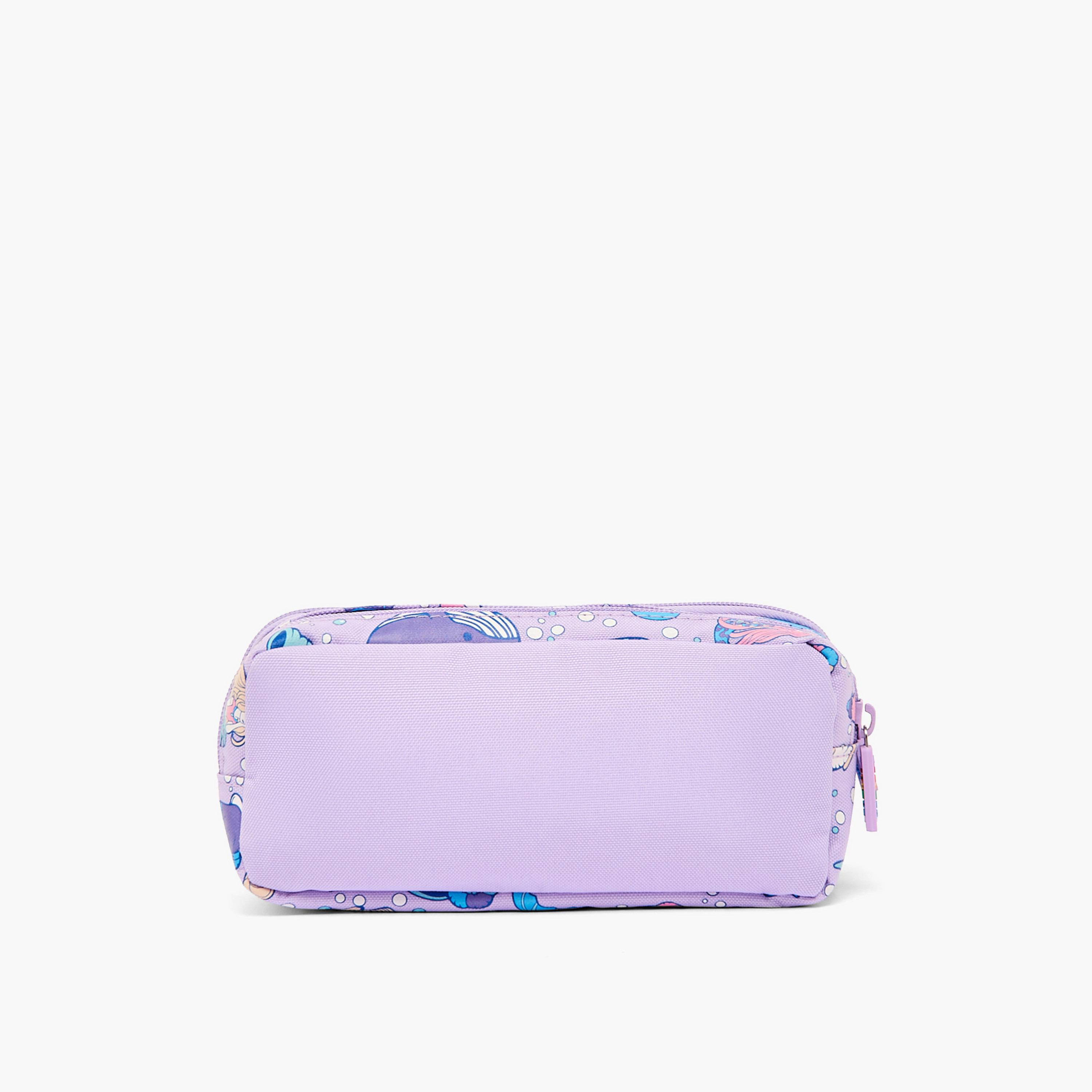 Toursun Mermaid Print Pencil Pouch with Two Compartment-school-stationery-pencilcases-image-4