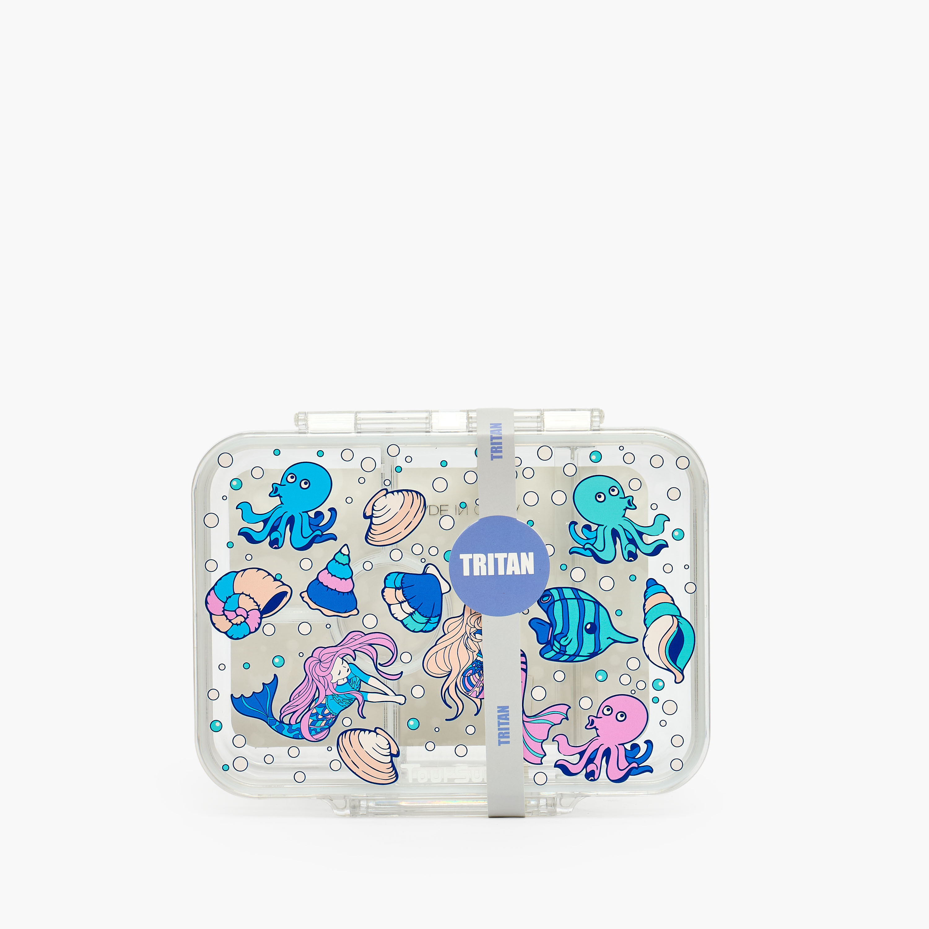 صندوق غداء بطبعات حورية البحر مع 5 أقسام للبنات من تورسن - 850 مل-school-lunchessentials-lunchboxes-image-11