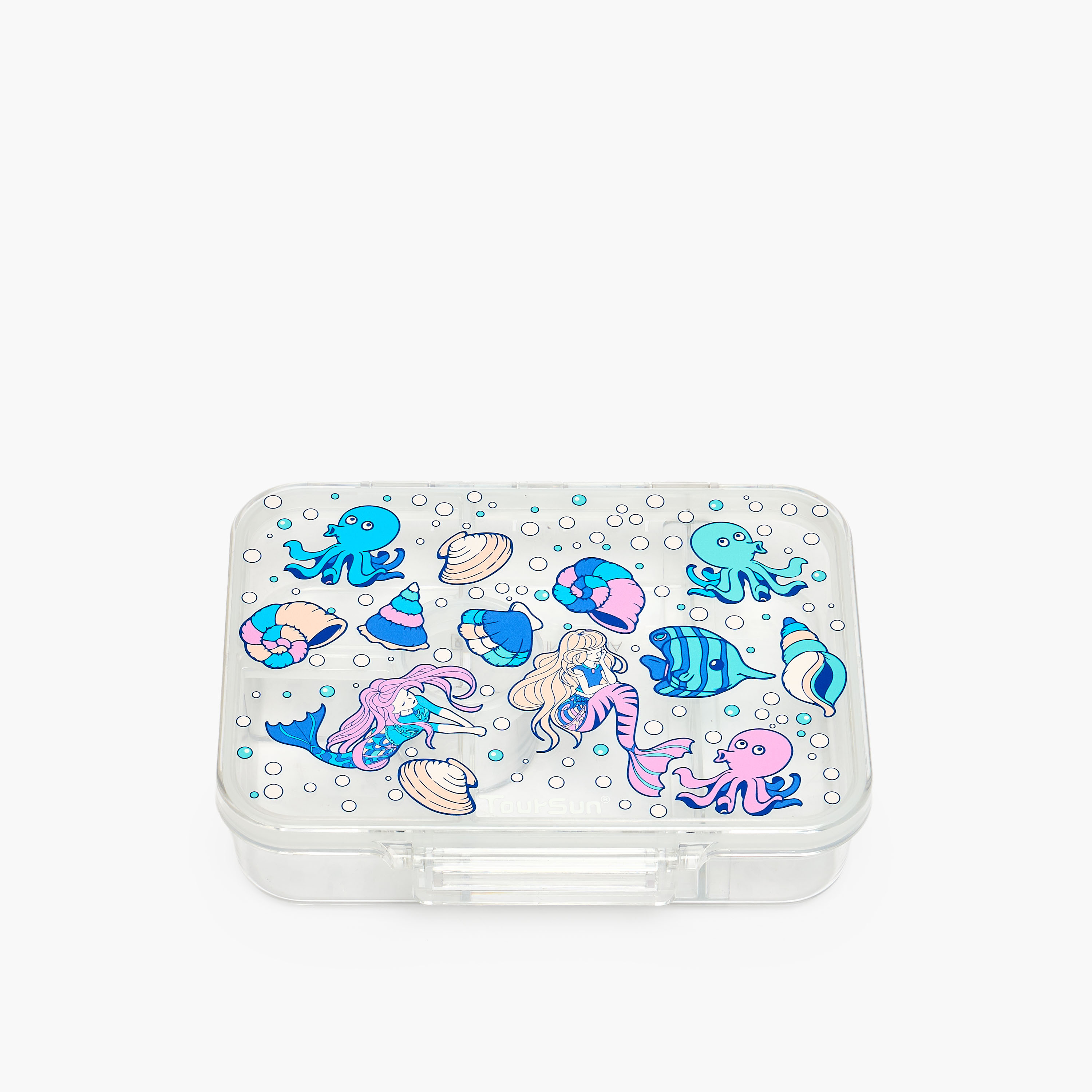 Toursun Mermaid Print Lunch Box for Girls with 5 Compartments - 850 ml-school-lunchessentials-lunchboxes-image-2