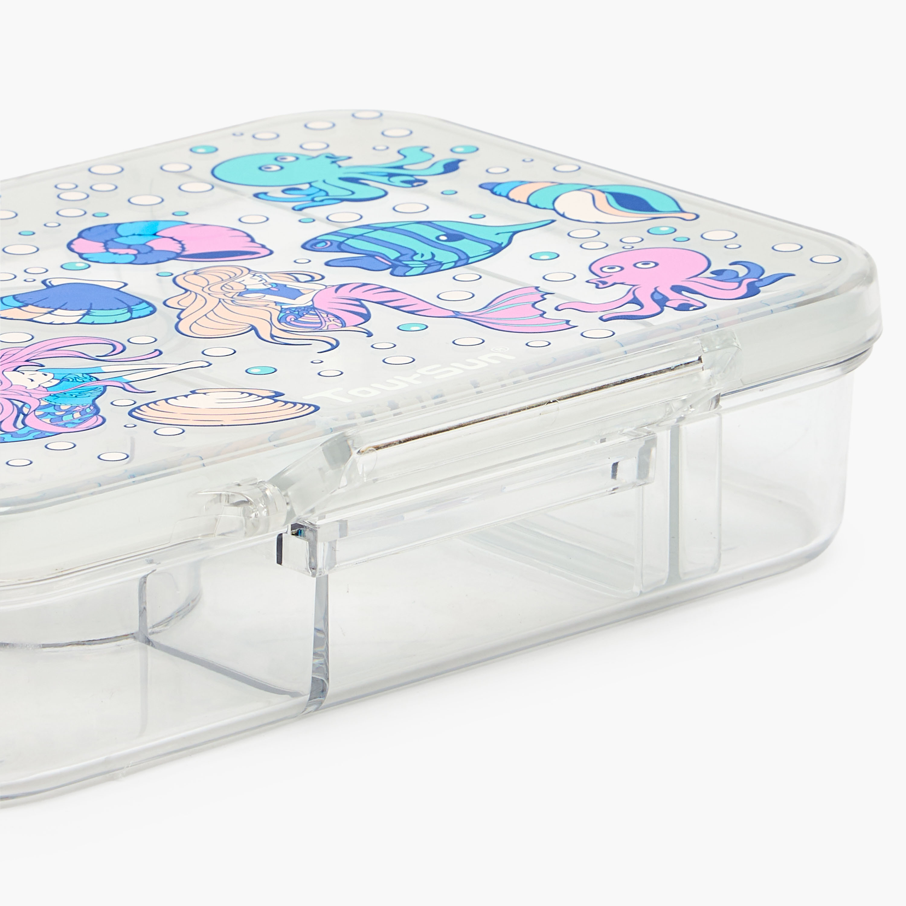 Toursun Mermaid Print Lunch Box for Girls with 5 Compartments - 850 ml-school-lunchessentials-lunchboxes-image-5