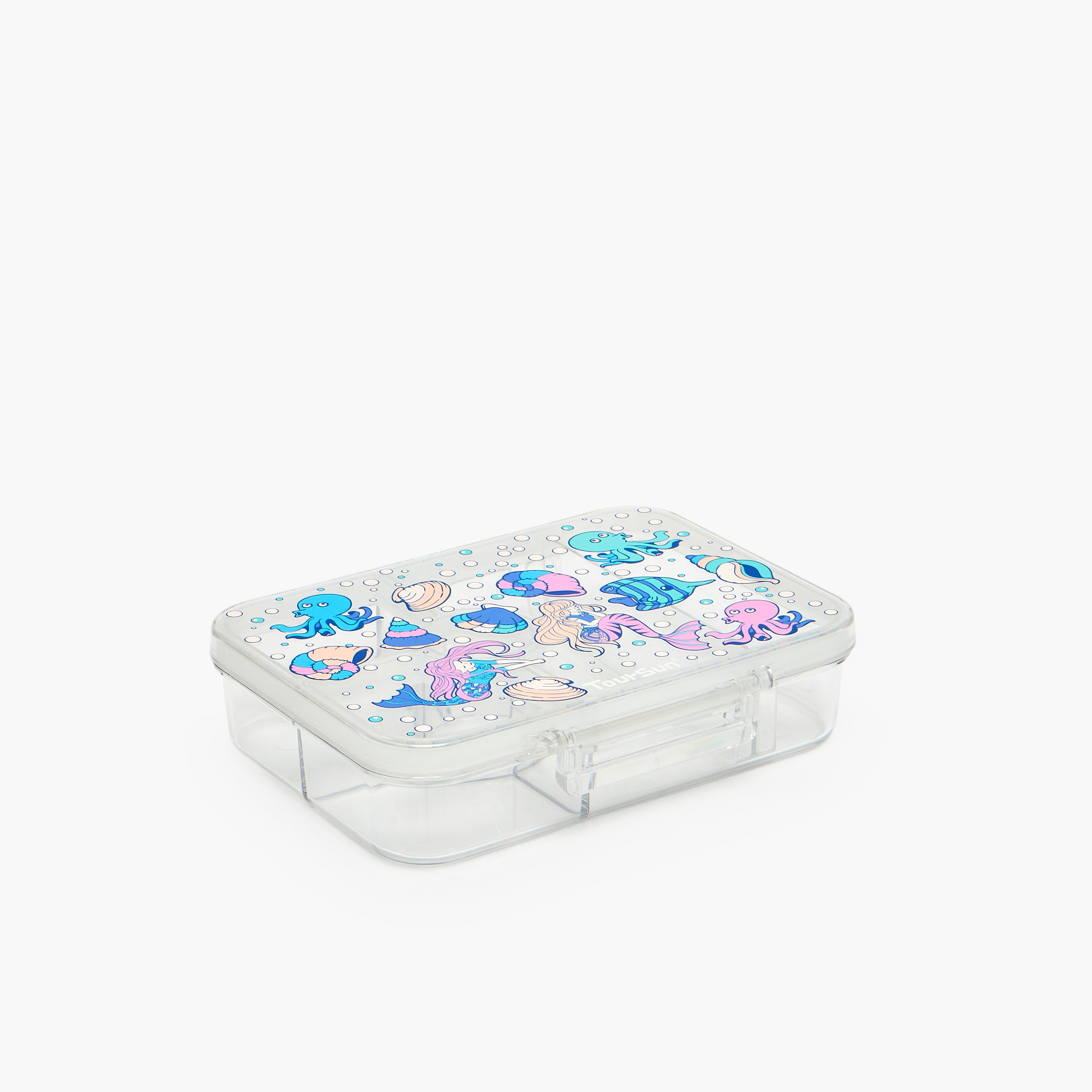 Toursun Mermaid Print Lunch Box for Girls with 5 Compartments - 850 ml-school-lunchessentials-lunchboxes-image-9